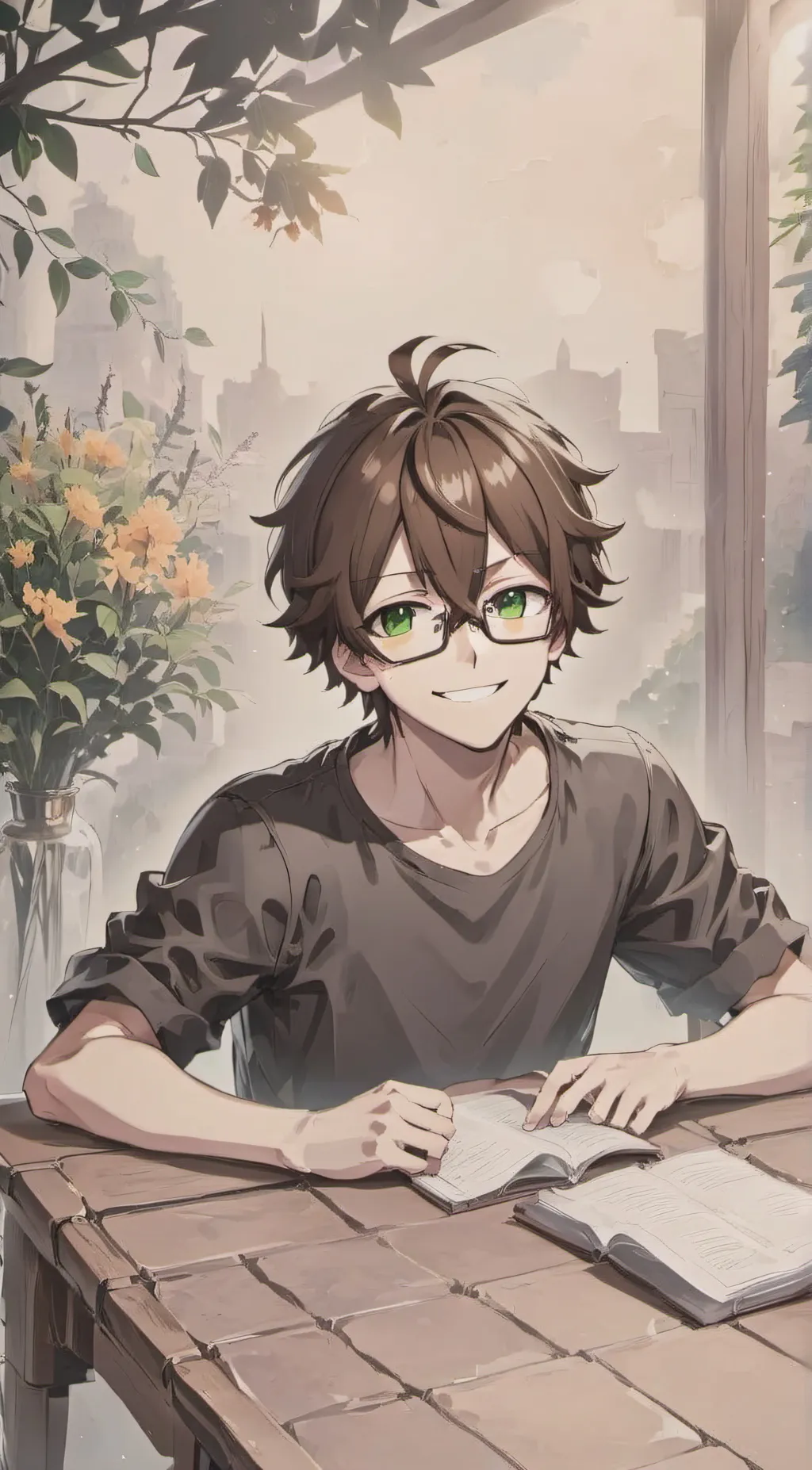 ai character: Adam  background