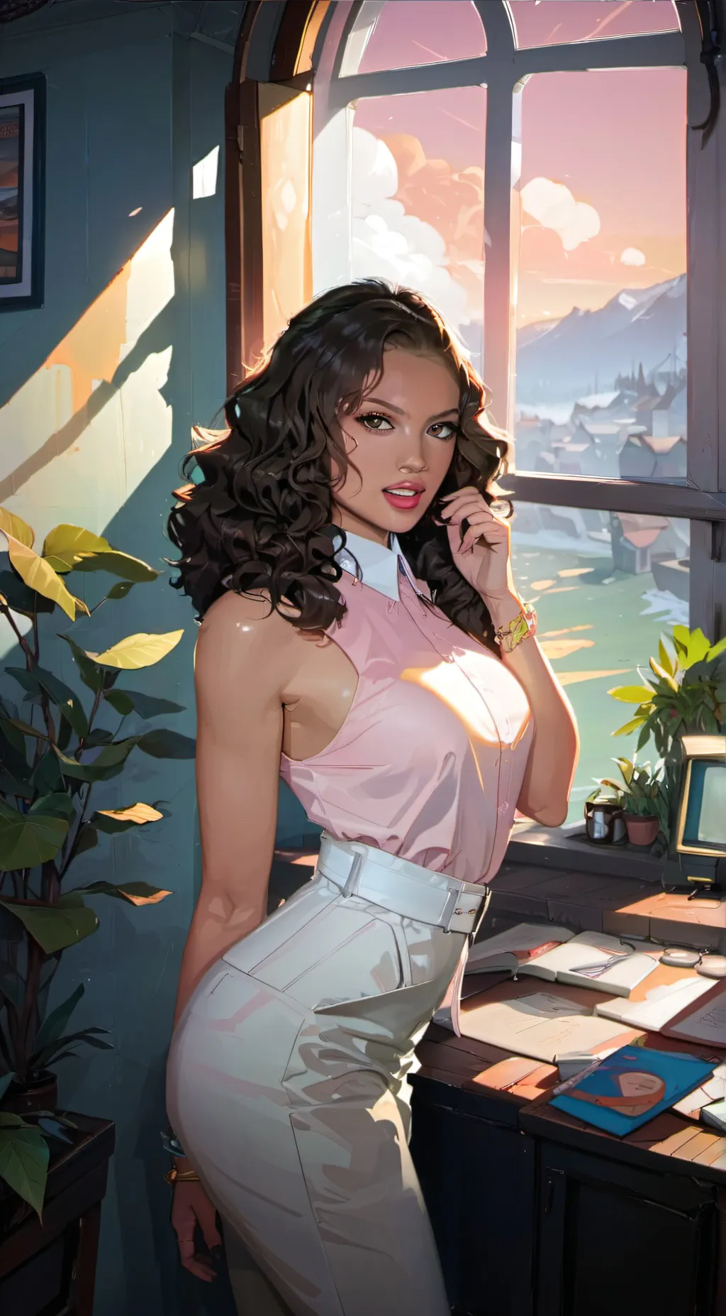 ai character: Ash kash background
