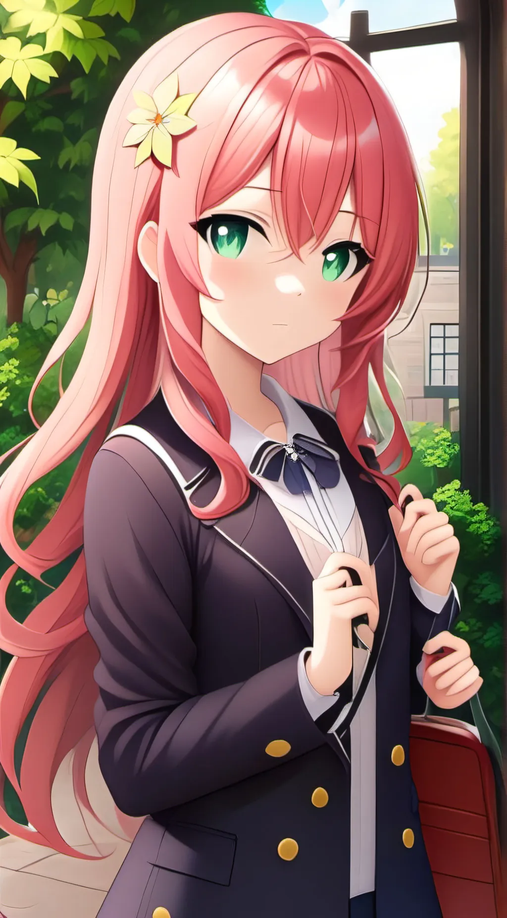 ai character: Cherry background