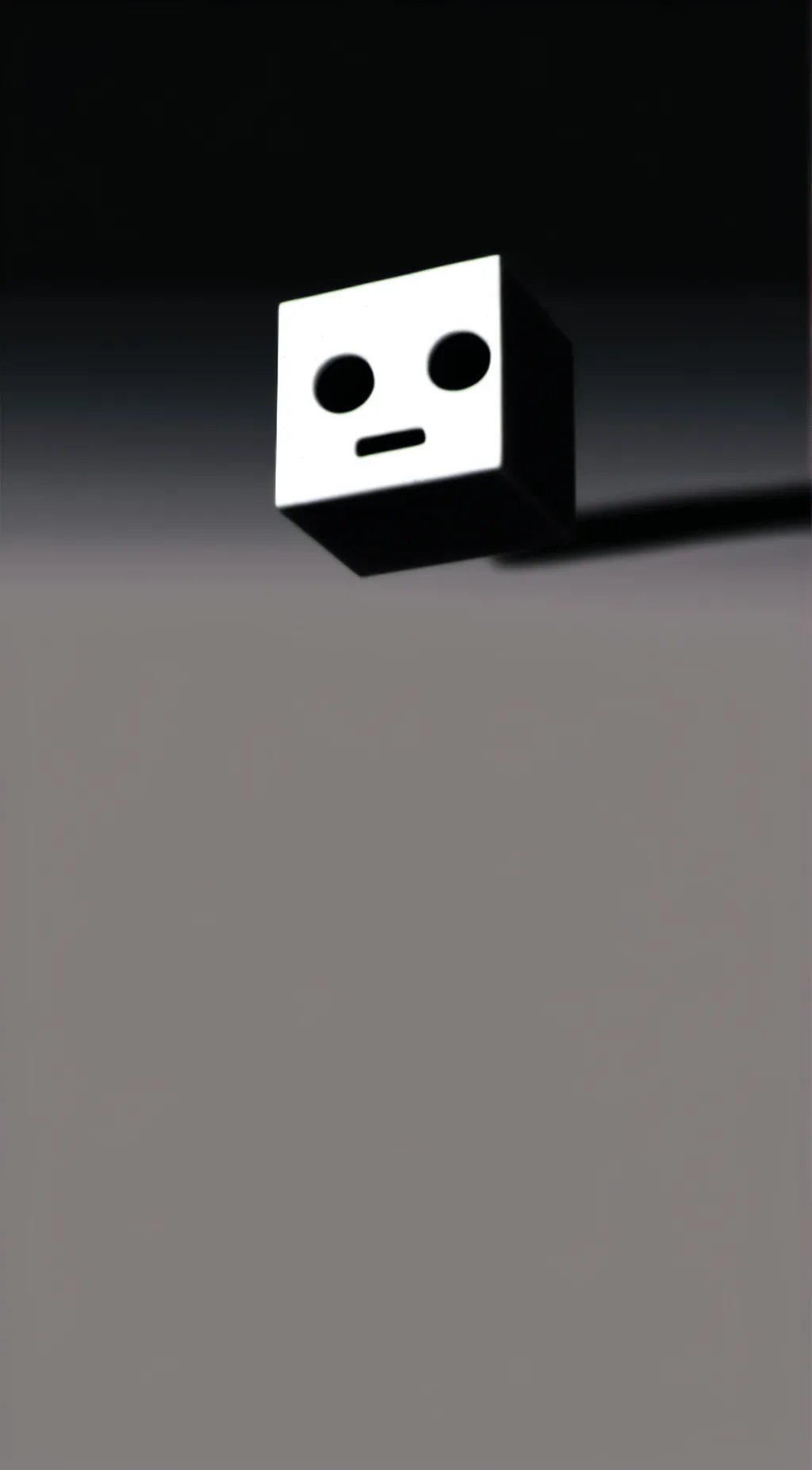 ai character: a cube background