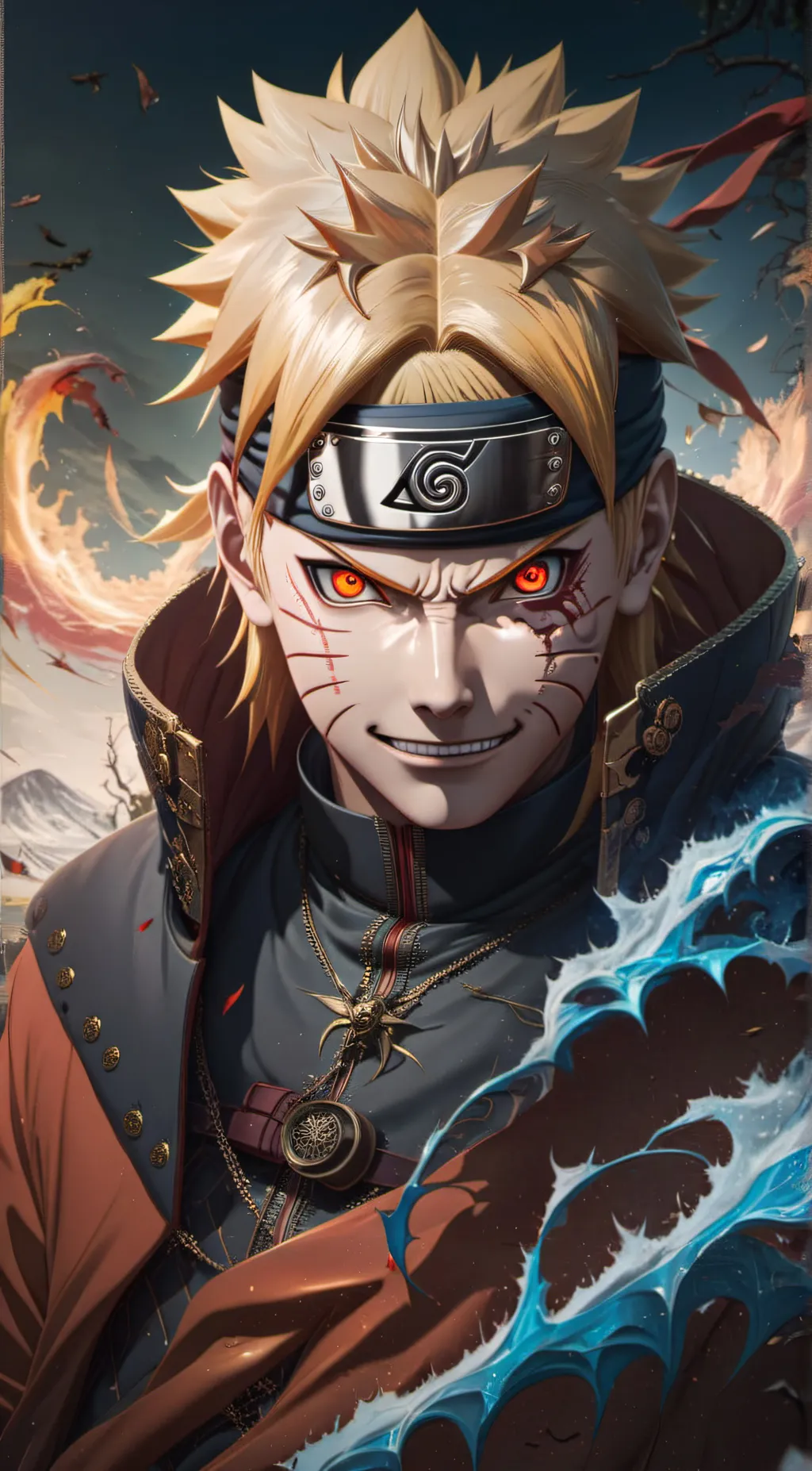 ai character: Evil Naruto  background
