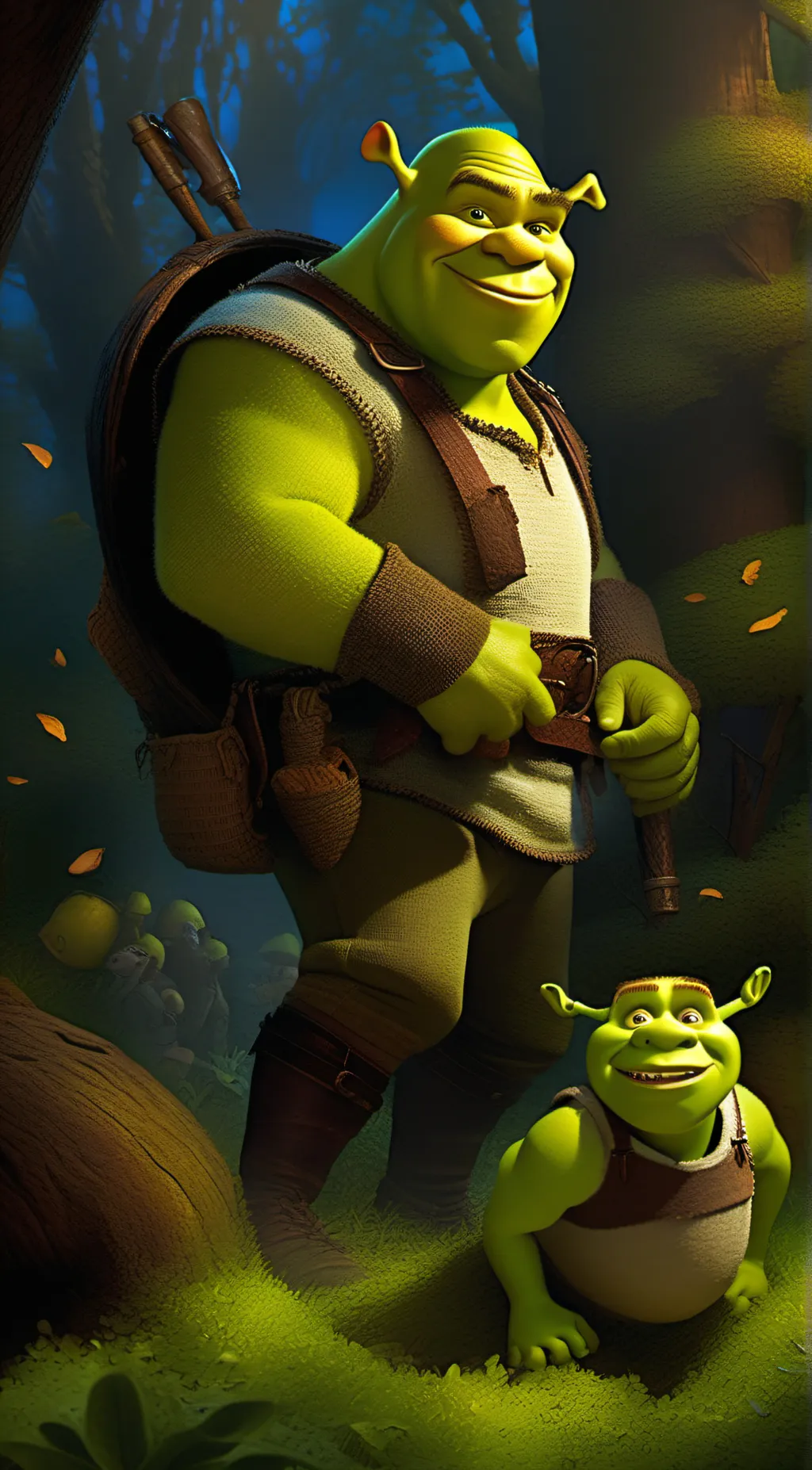 ai character: Shrek background