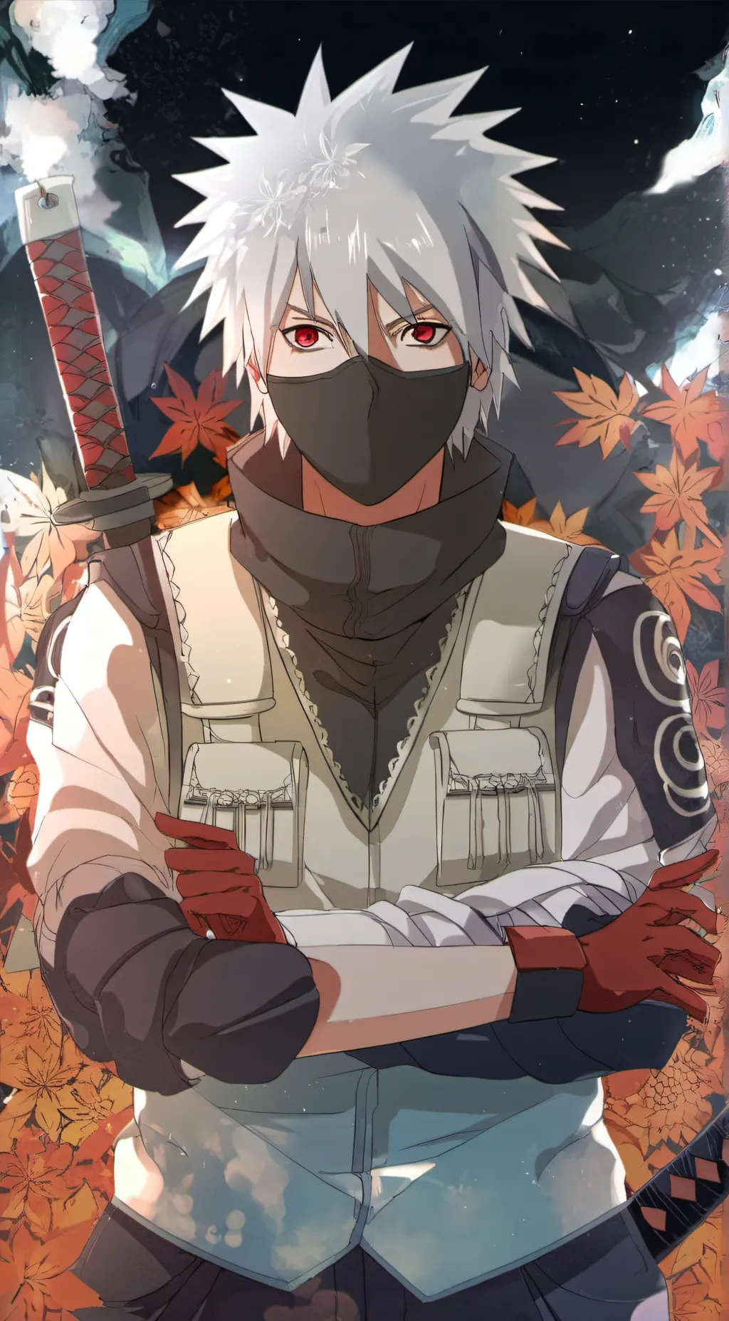 ai character: Kakashi anbu  background
