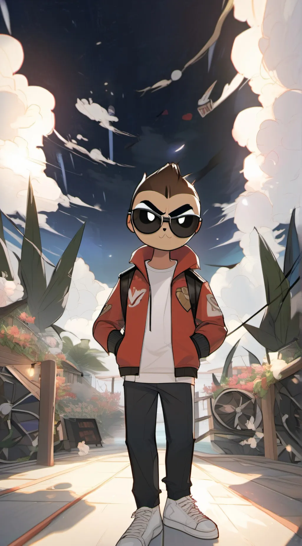 ai character: Vanoss background