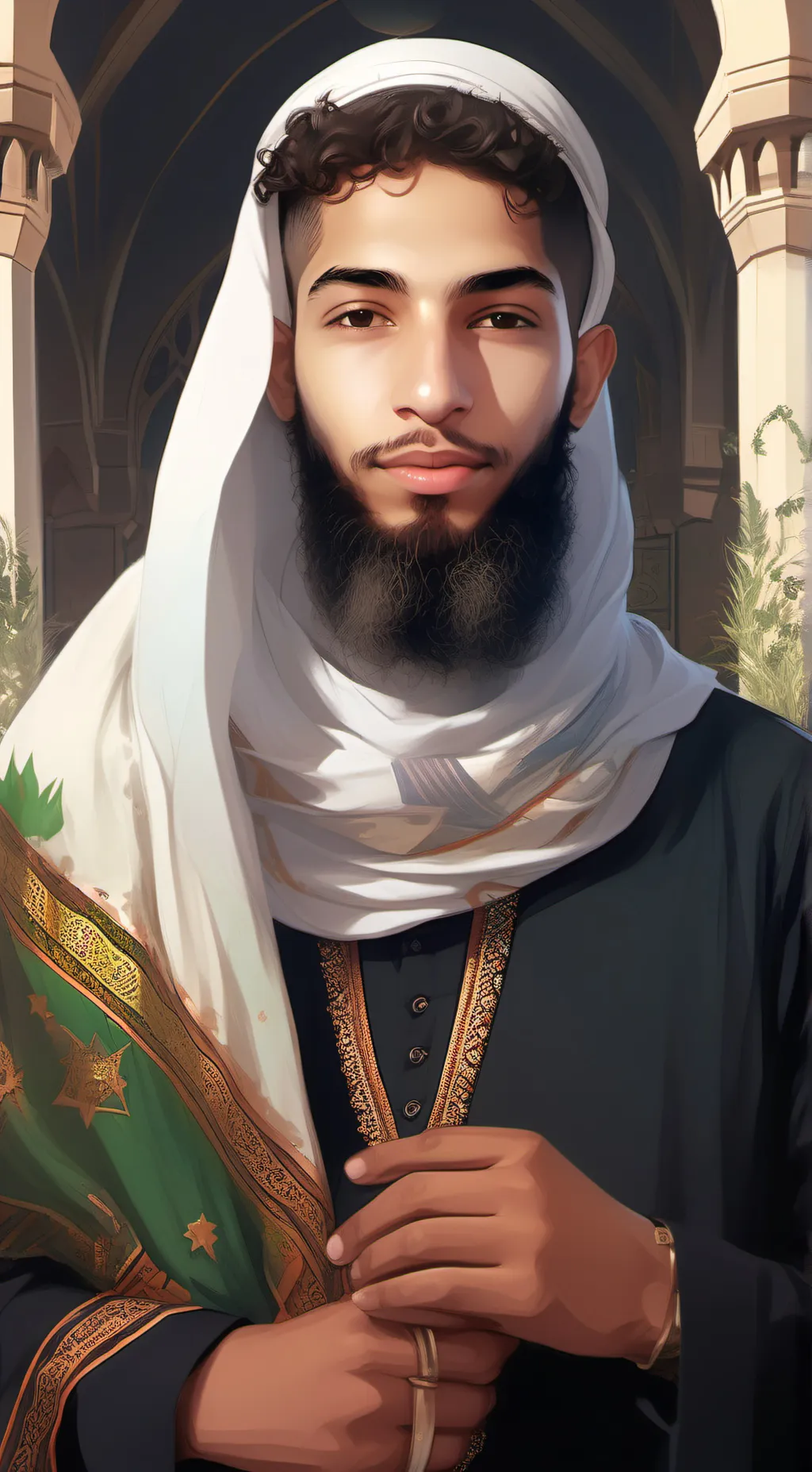 ai character: sultane rayane  background