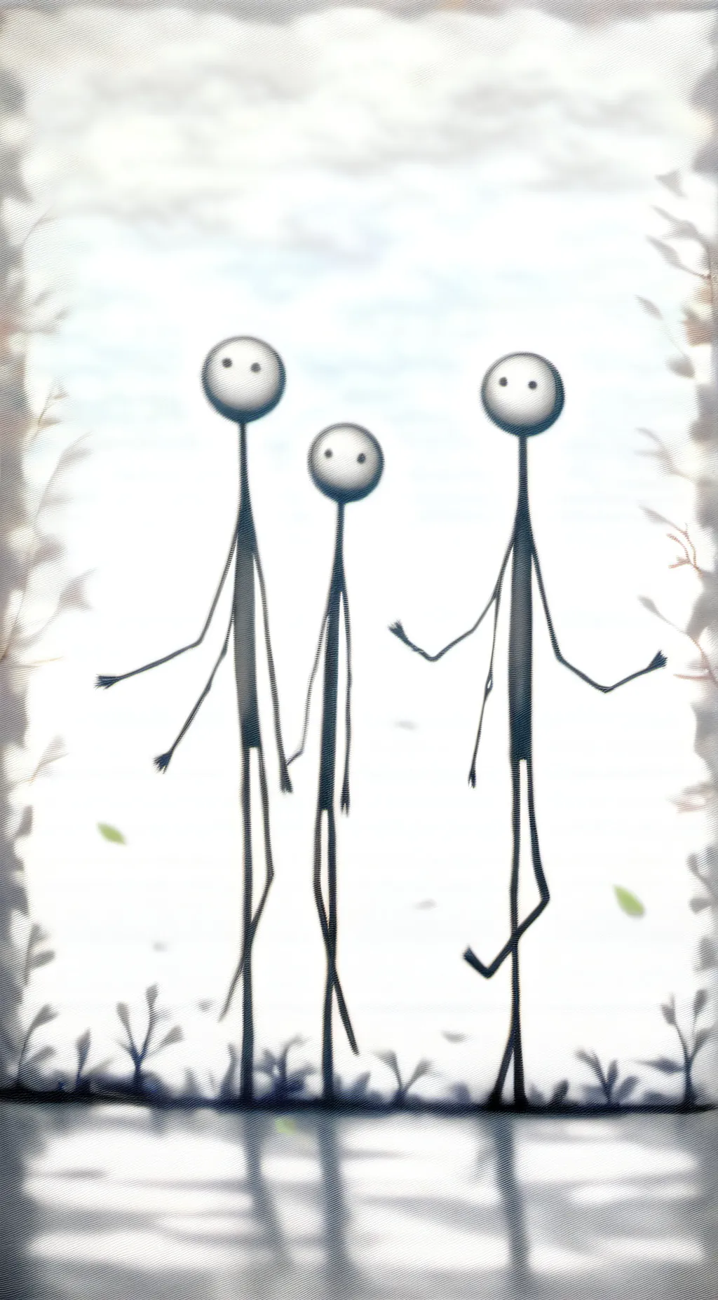 ai character: the three stickmen background