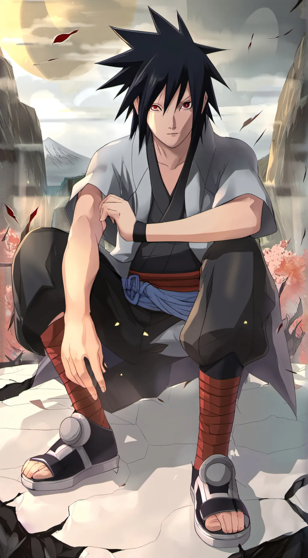 ai character: sasuke background