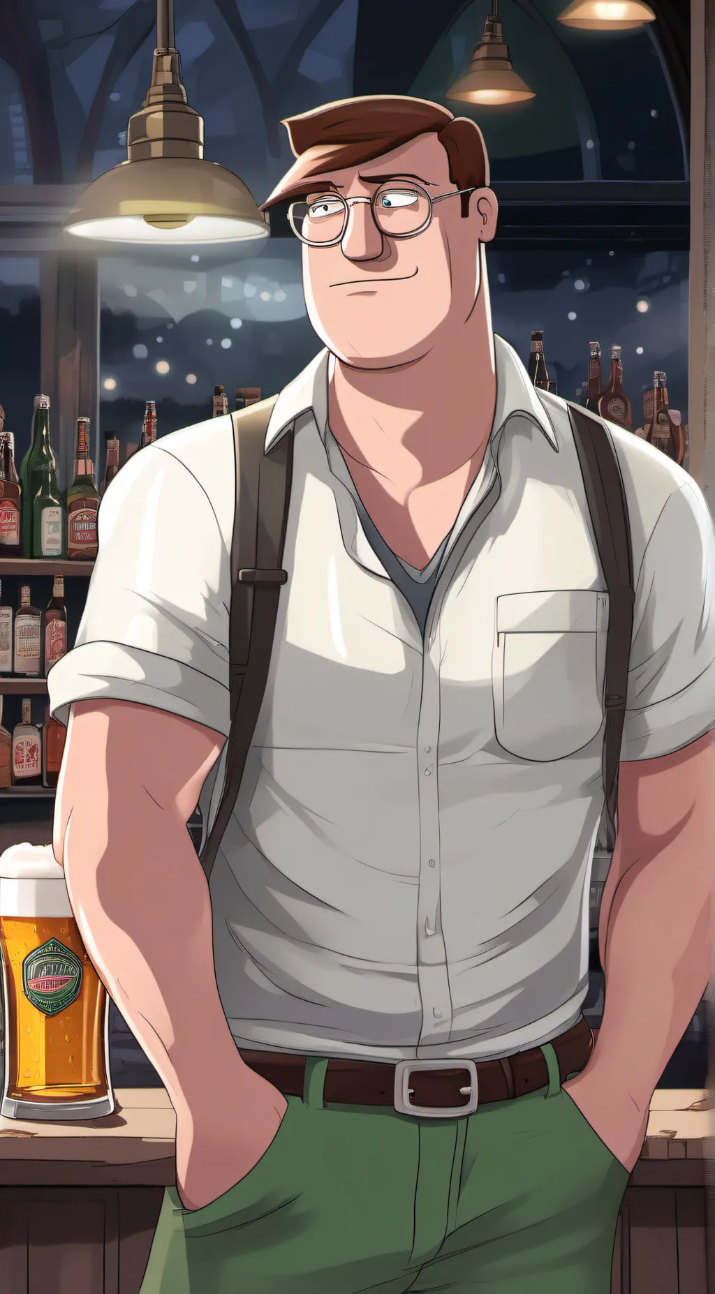 ai character: peter Griffin background