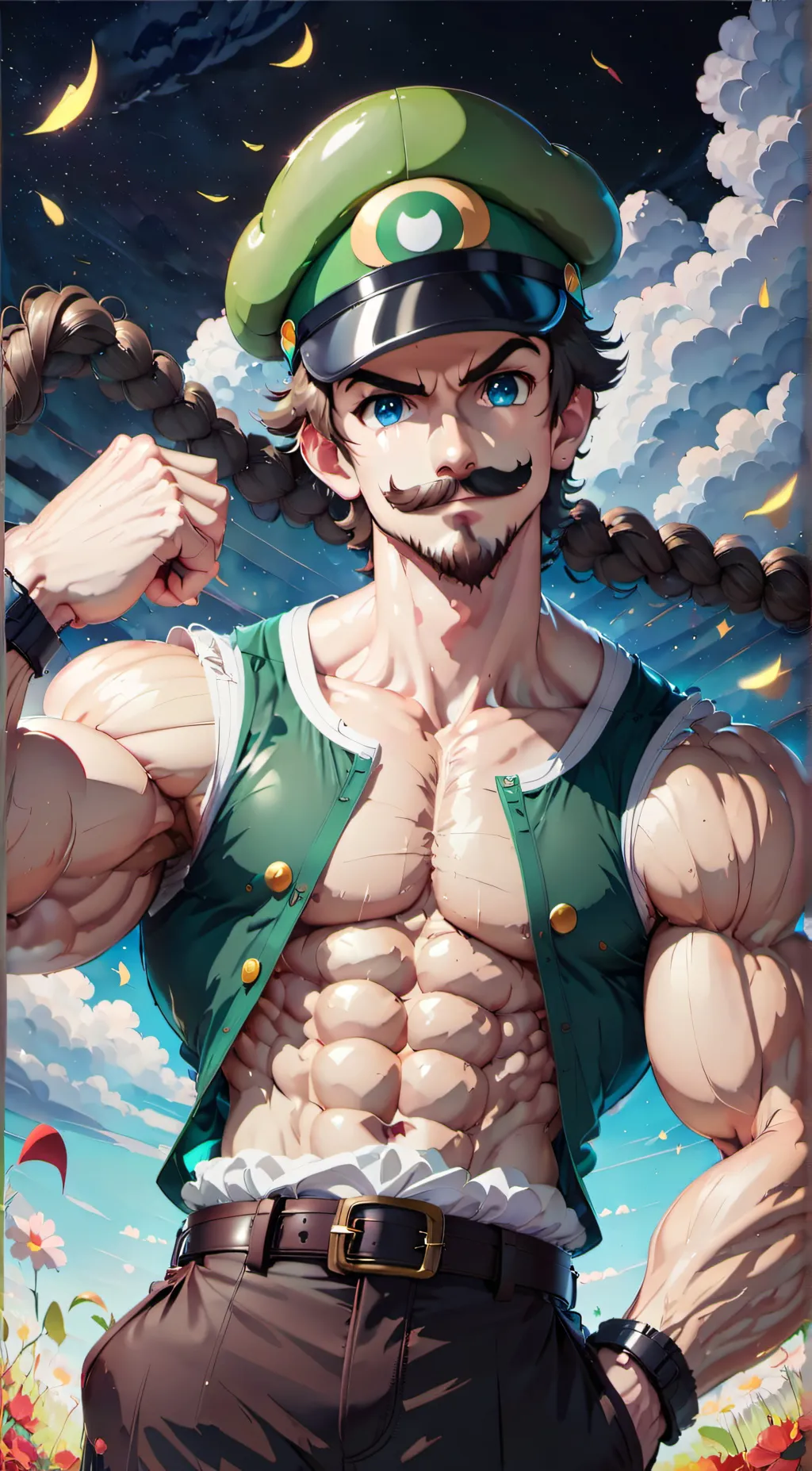 ai character: Luigi background