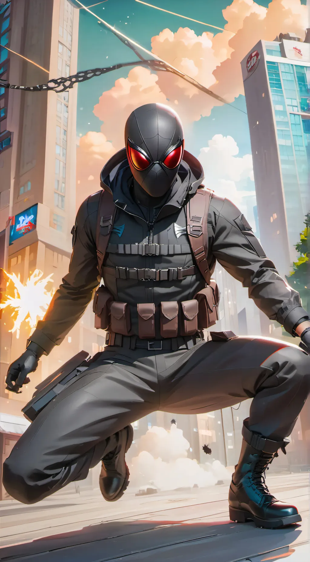 ai character: Cluster-Spider background