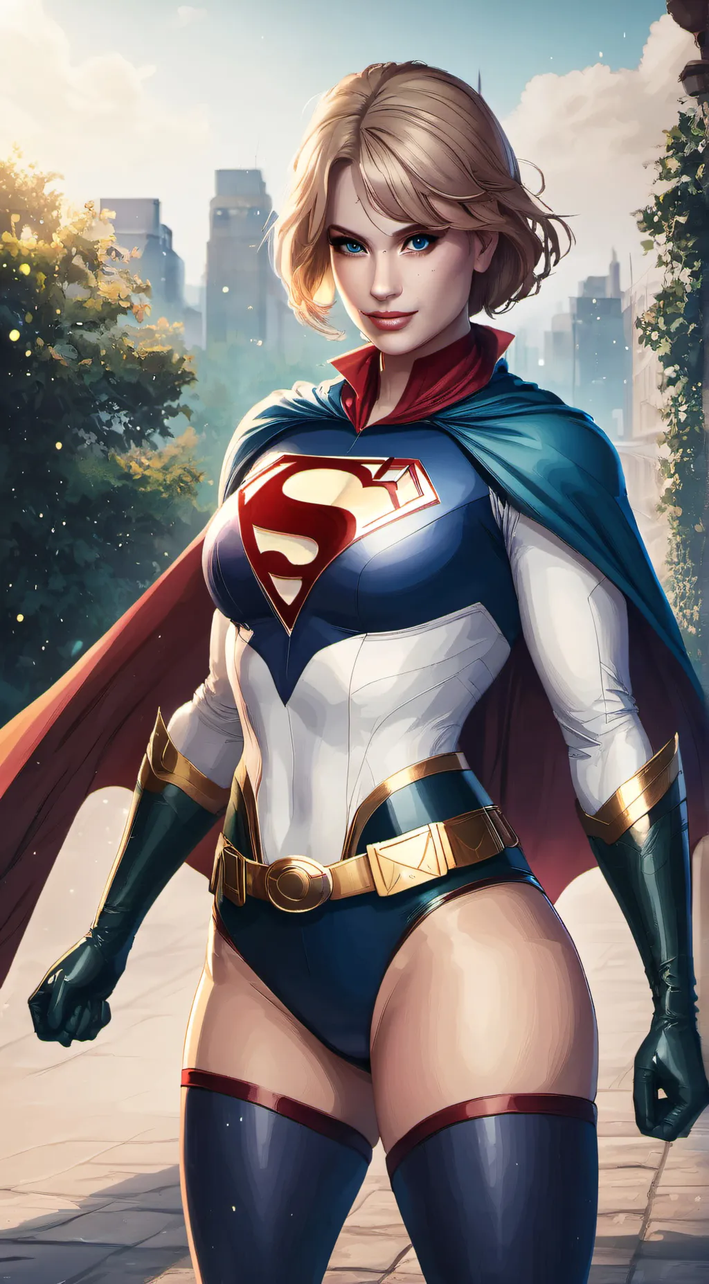 ai character: power girl background
