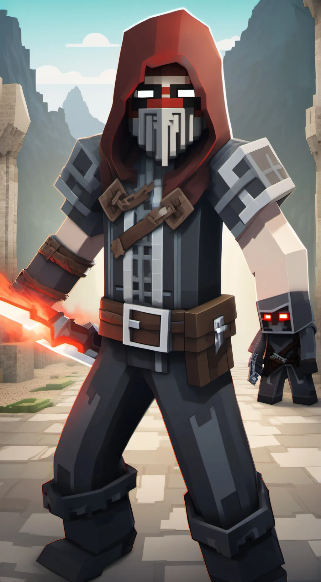 ai character: The red assassin background