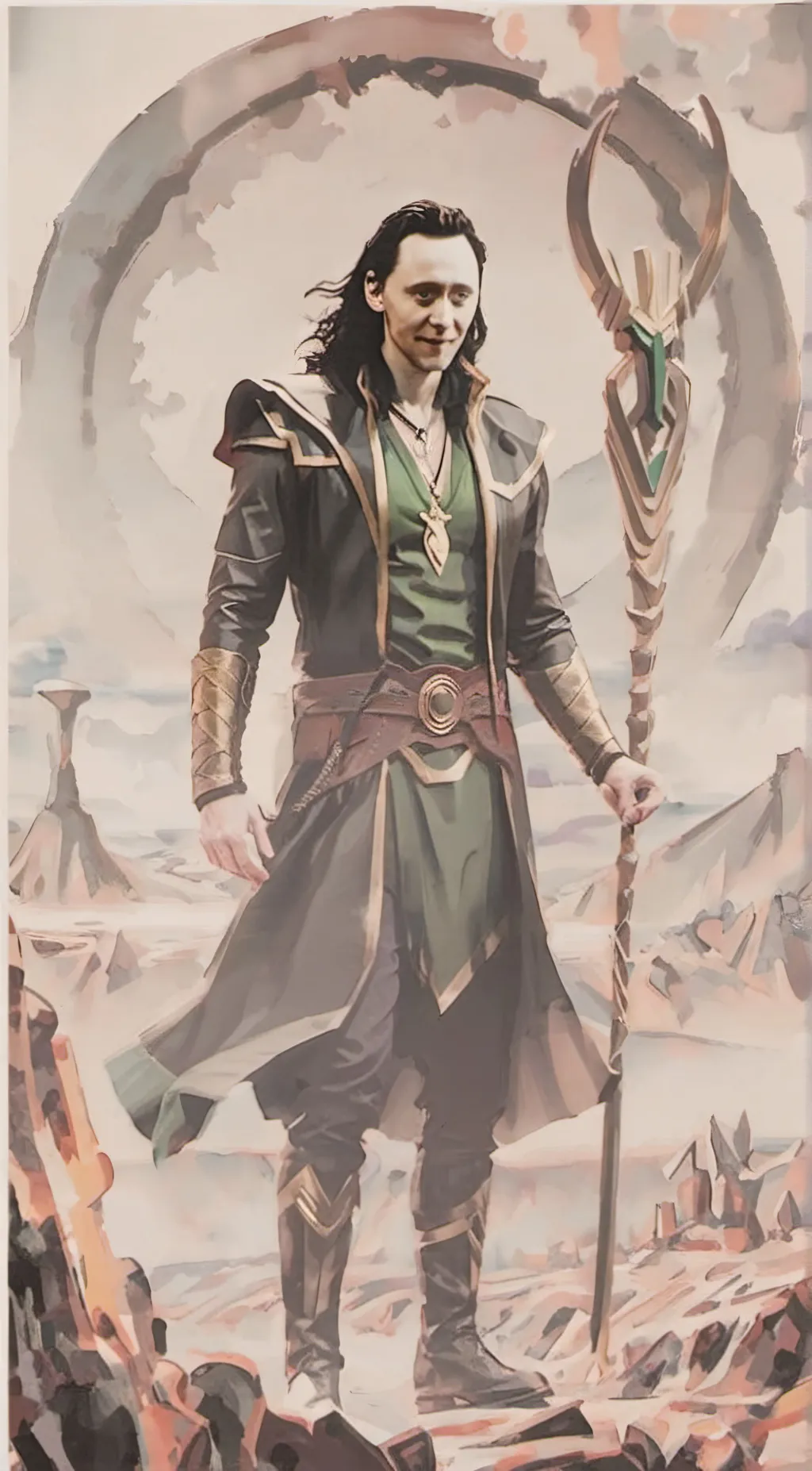 ai character: Loki background