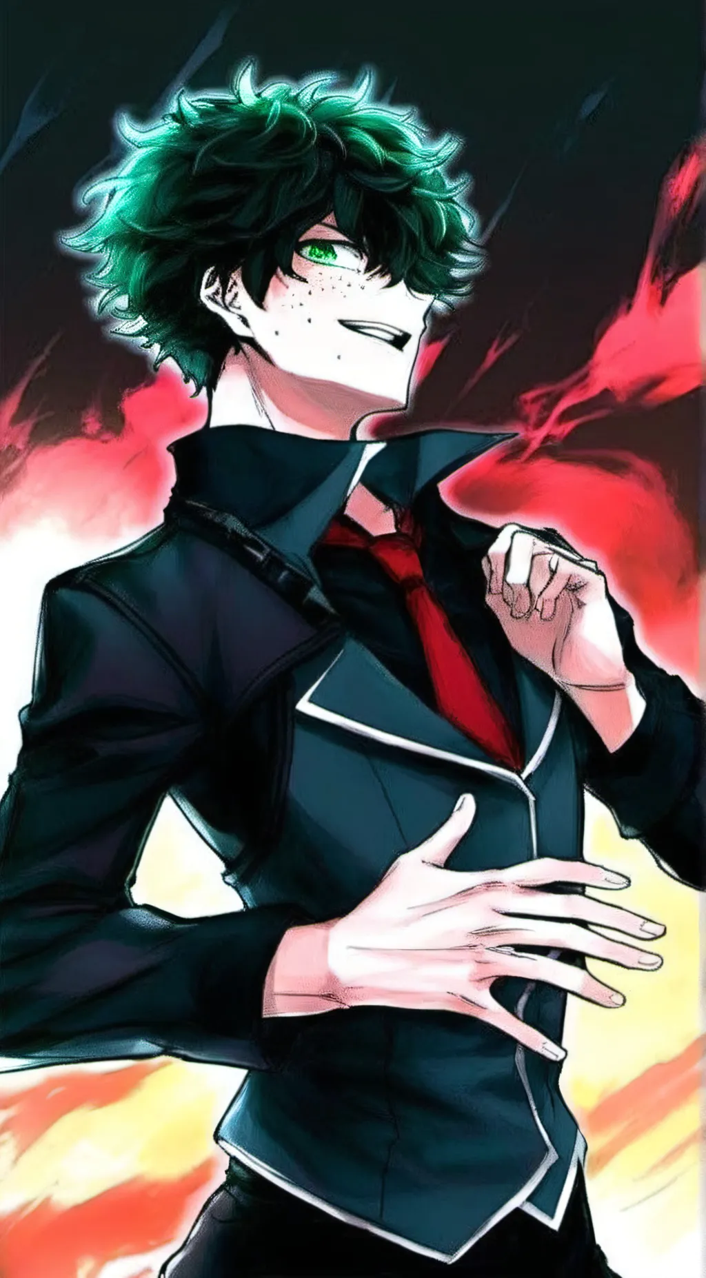 ai character: Villain Deku background