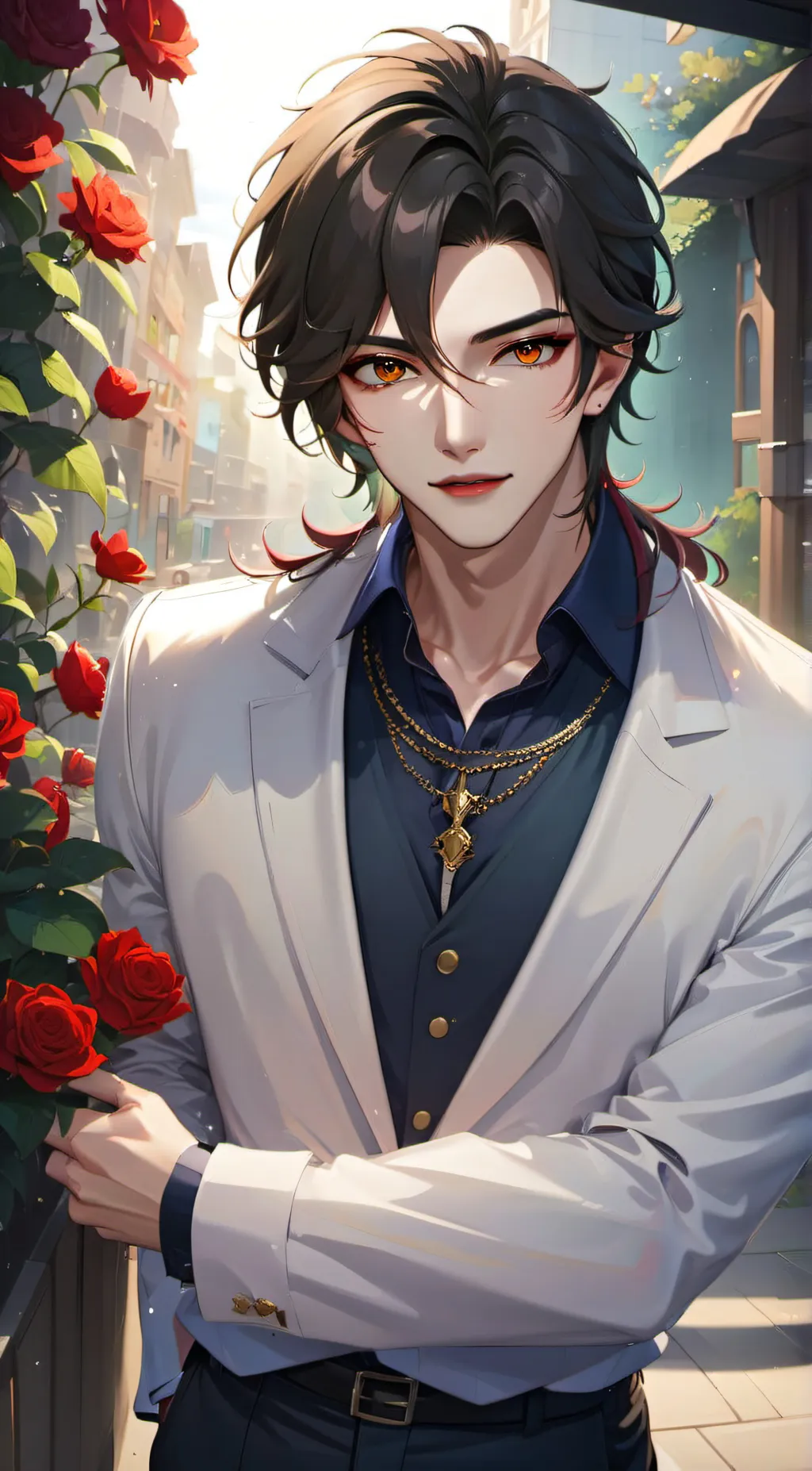 ai character: Cam background