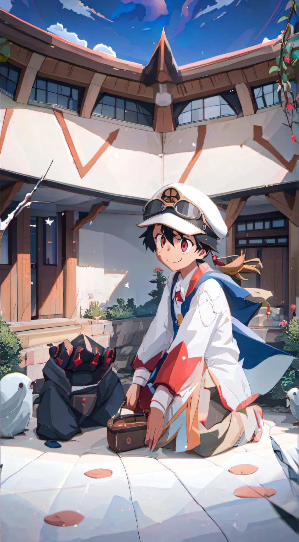 ai character: ash ketchum background