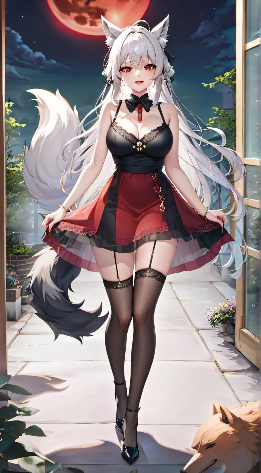 ai character: Luna background