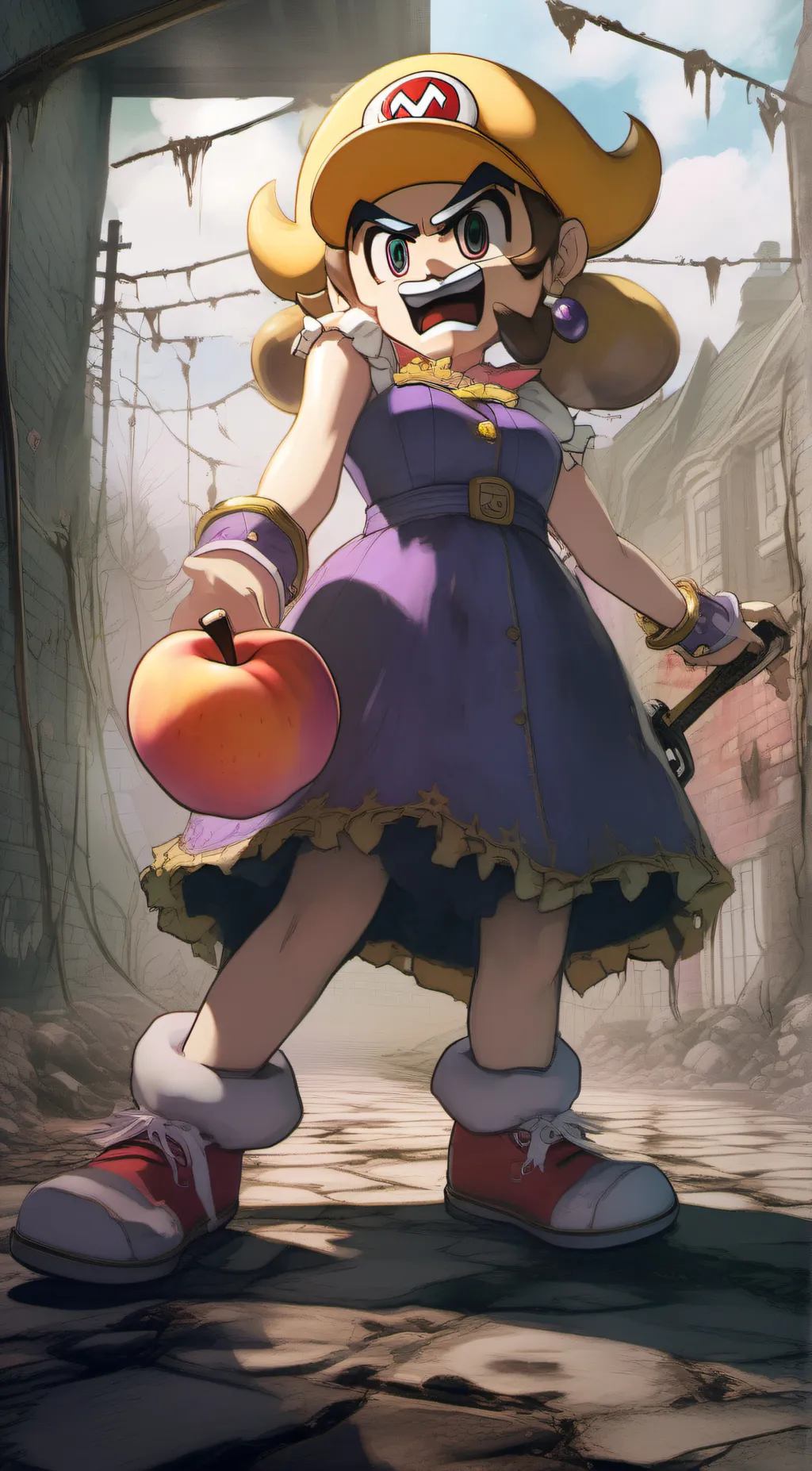 ai character: wapeach background