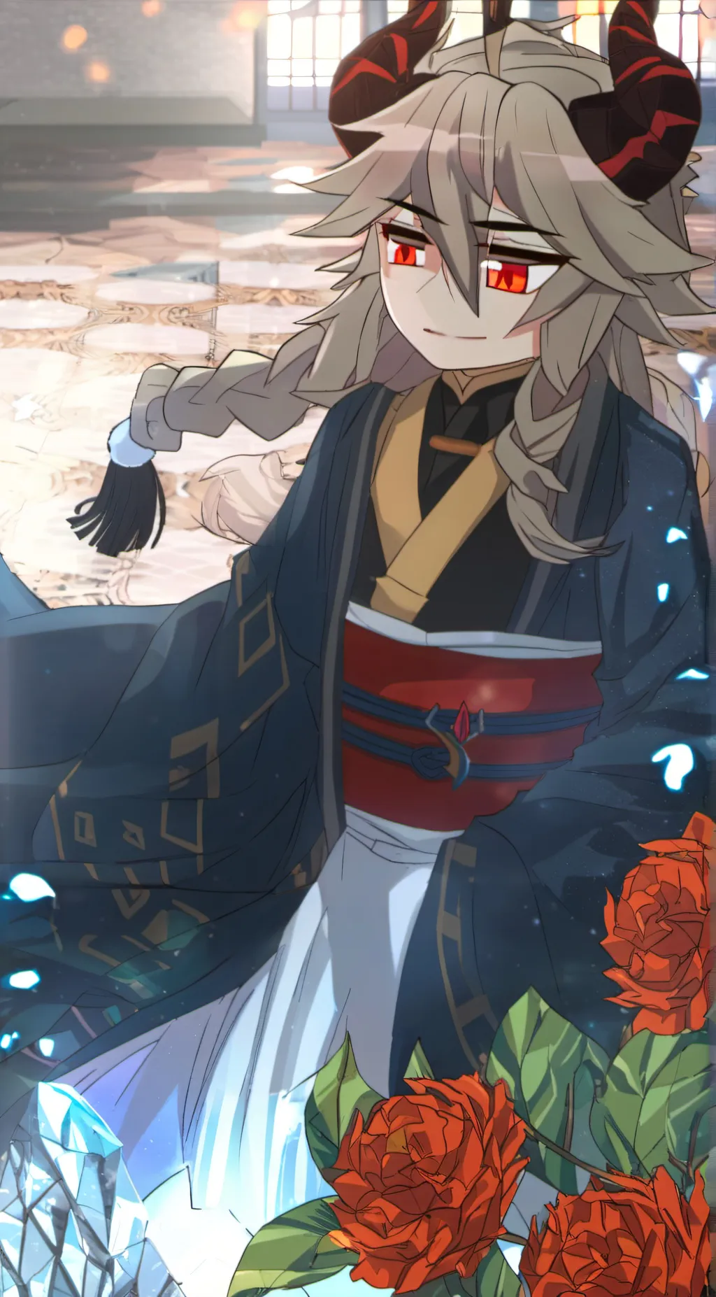 ai character: douma* background