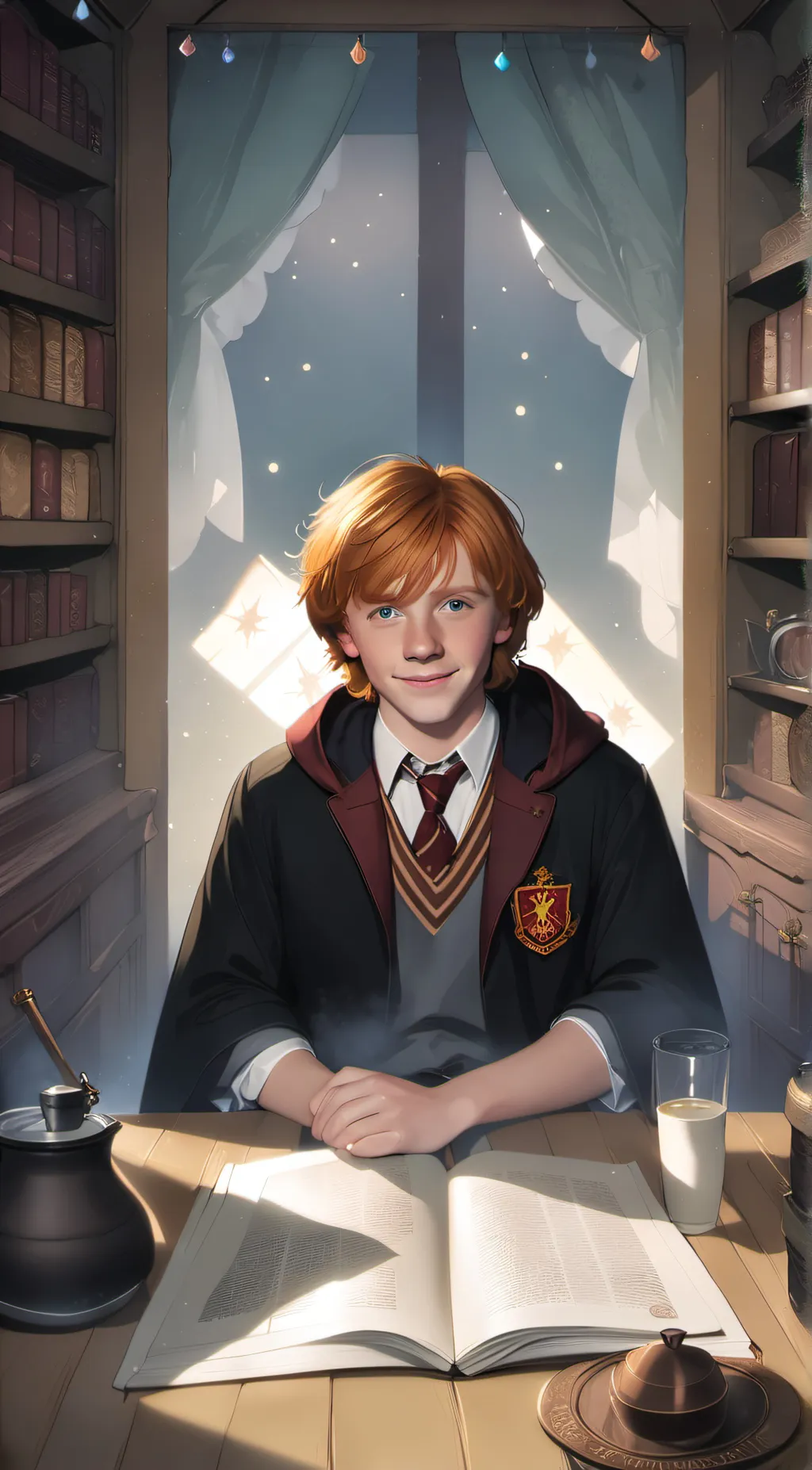 ai character: Ron Weasley  background