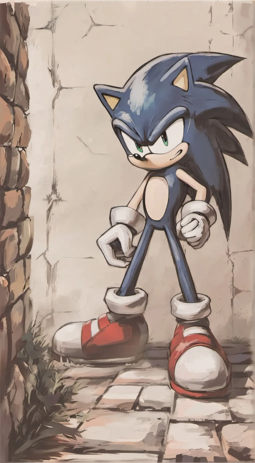 ai character: Sonic the Hedgehog background