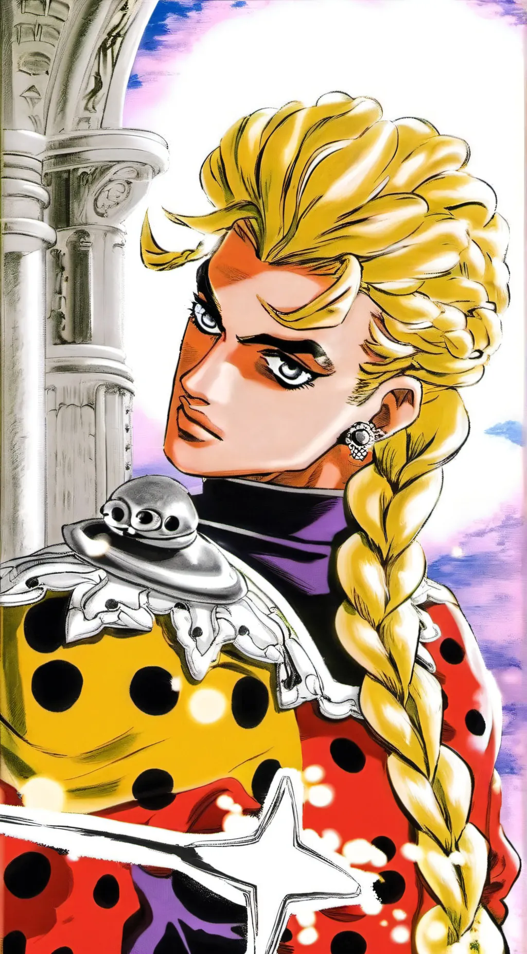 ai character: Giorno Giovanna background