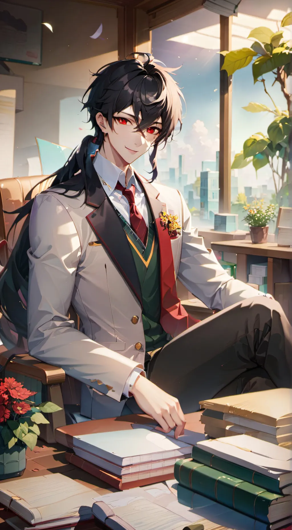 ai character: ayato aishi background
