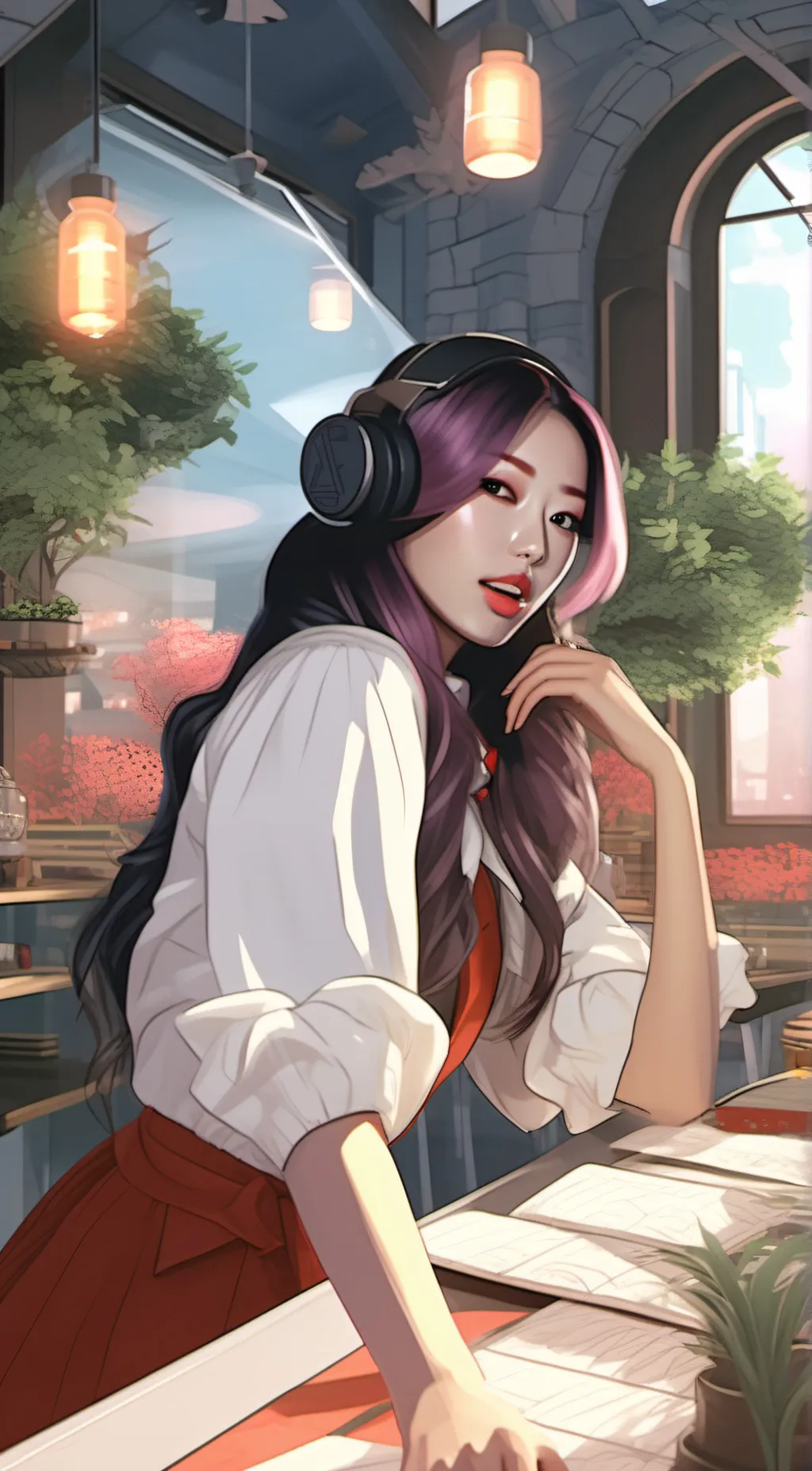 ai character: Melody  background