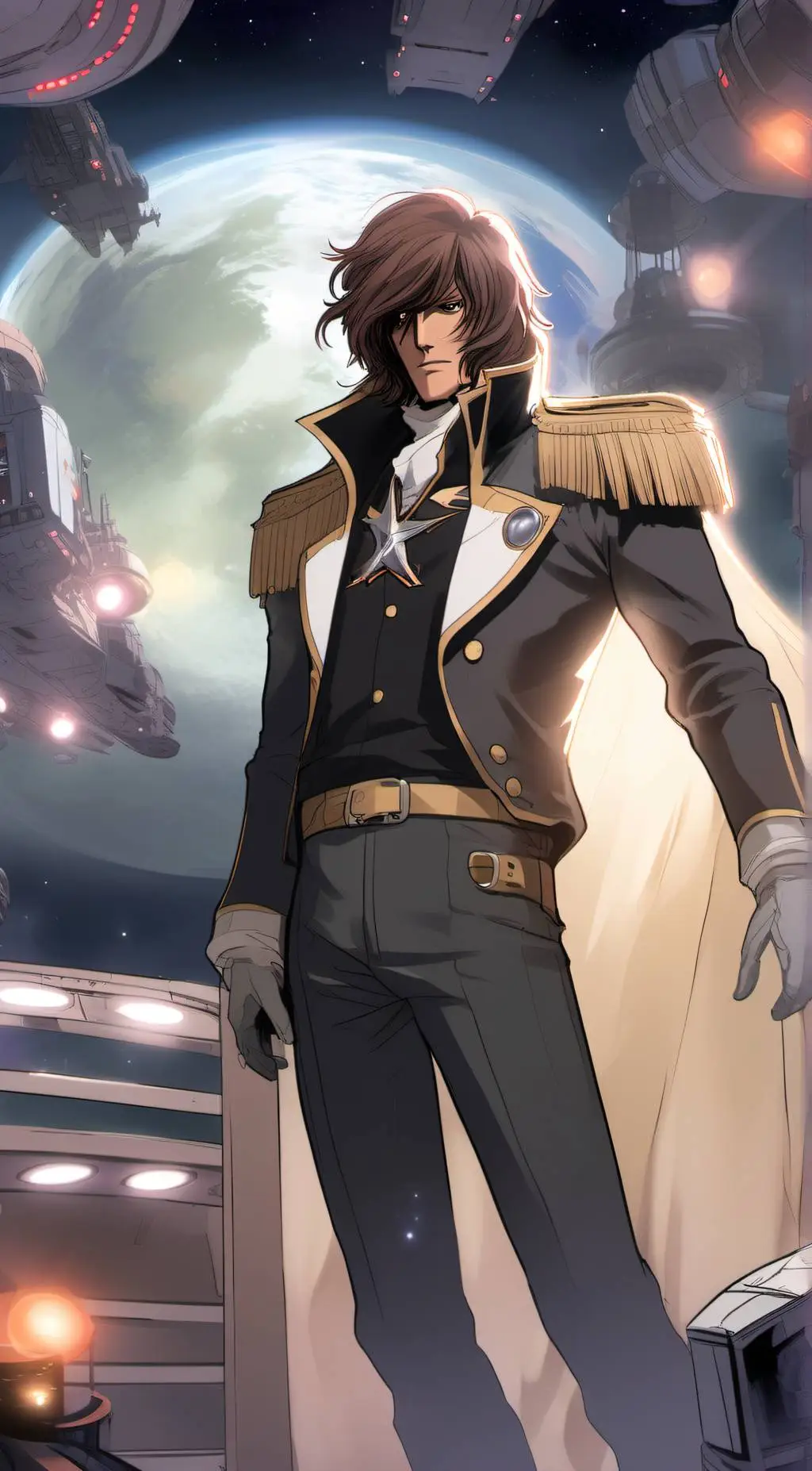 ai character: Captain Harlock background