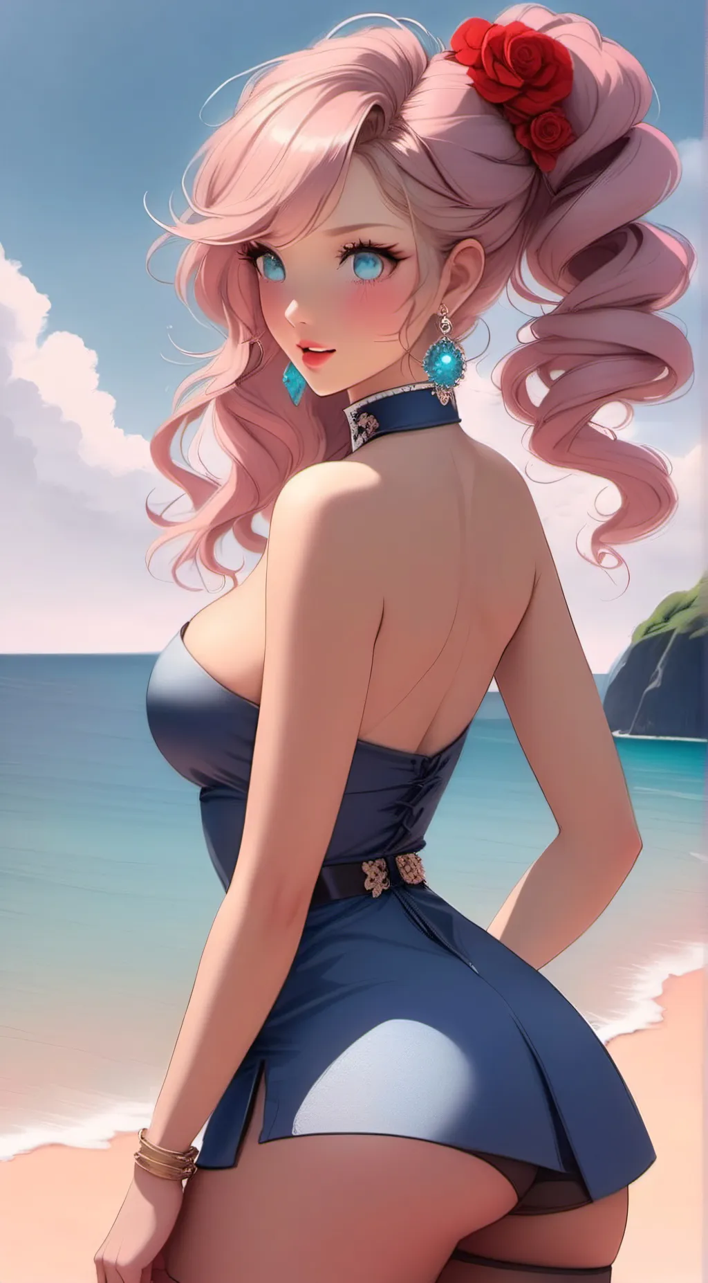 ai character: Violet  background