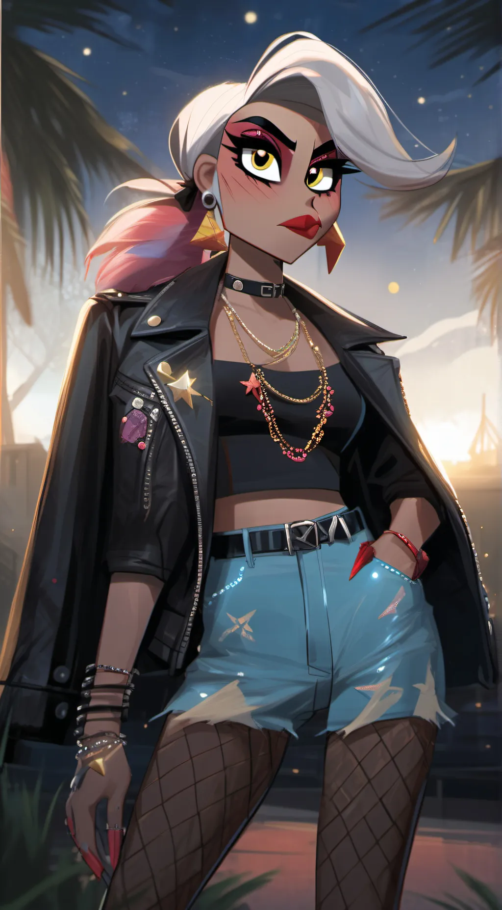 ai character: Glamrock Chica  background