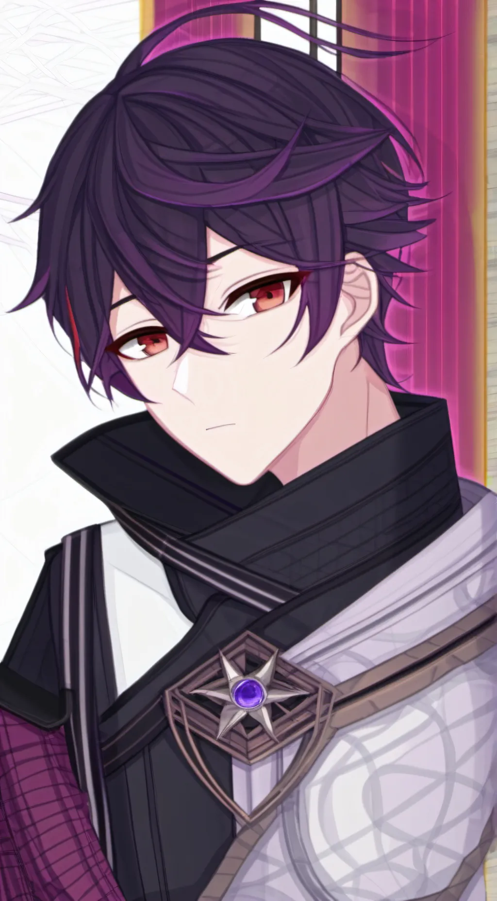 ai character: Kuromi  background
