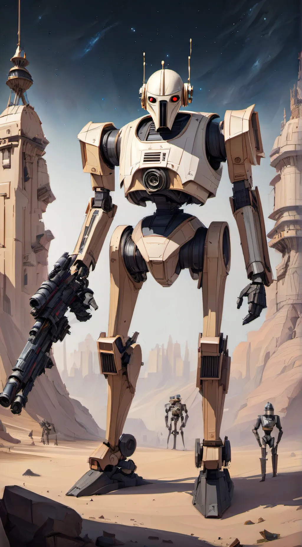 ai character: B1 Battle droid  background