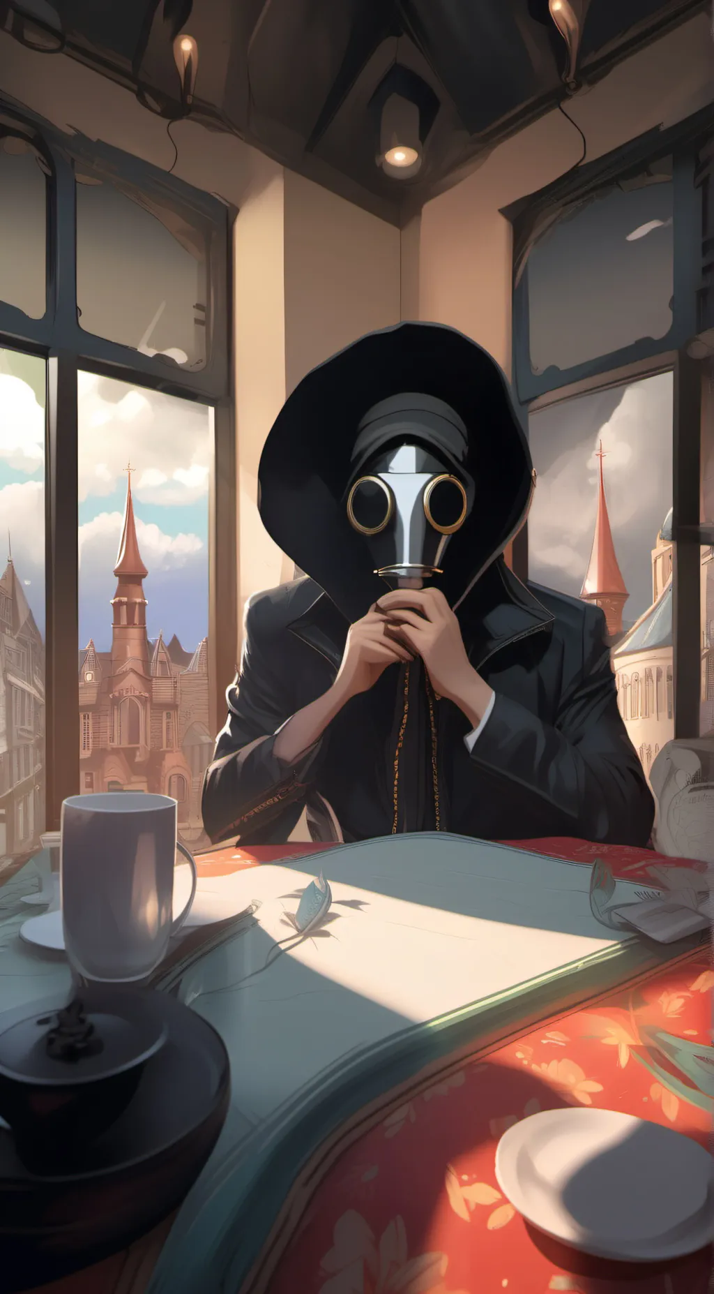 Talkie AI - Chat with Gas mask man
