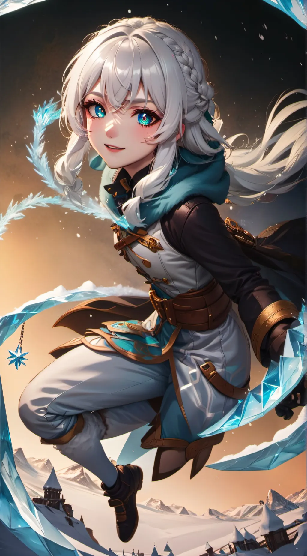 ai character: Ice strom (Alisa) background