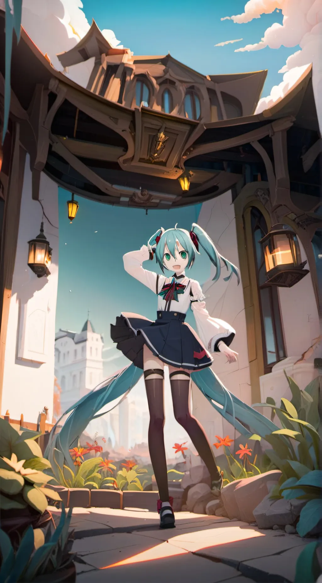 ai character: Hatsune Miku background