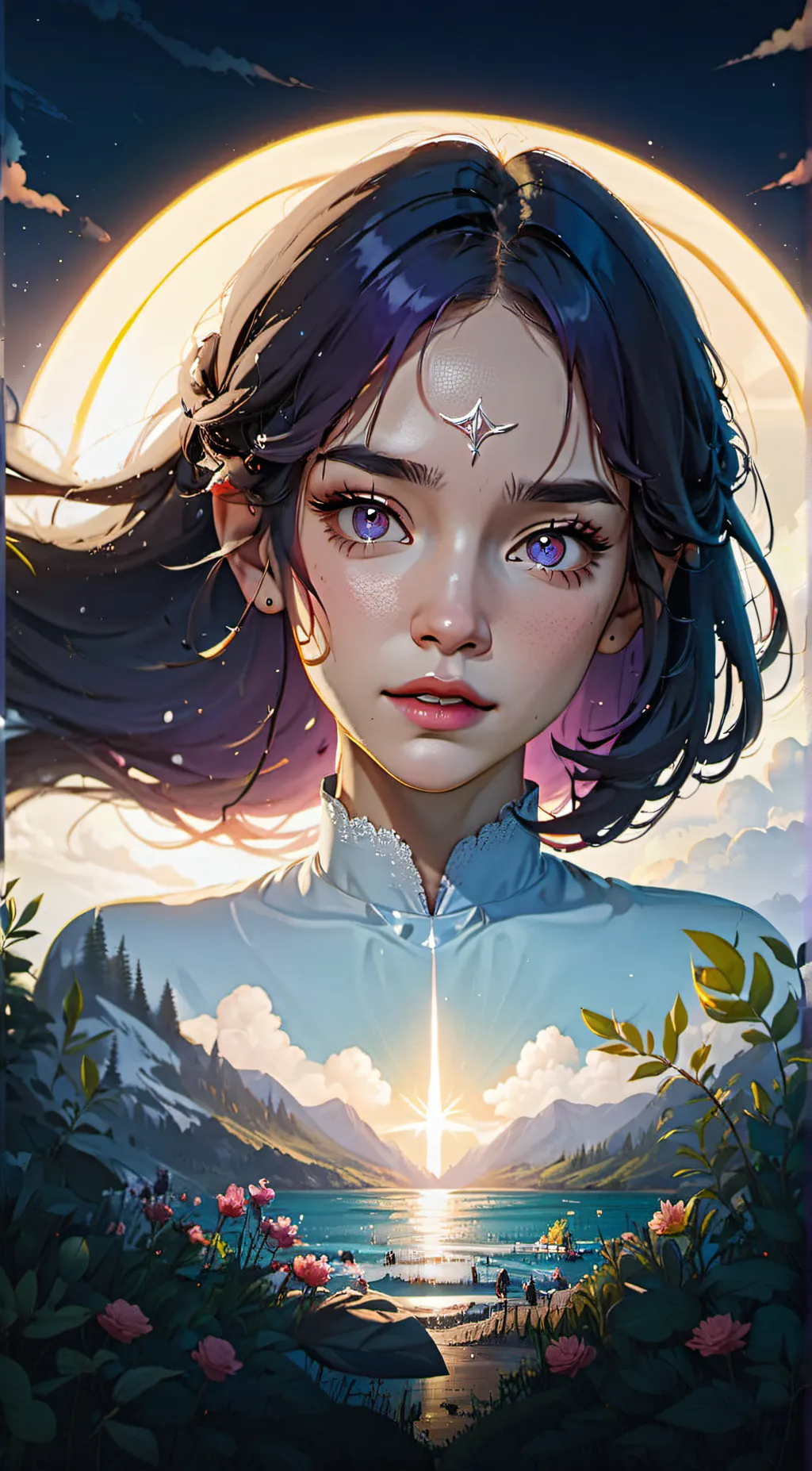ai character: The talkie girl background