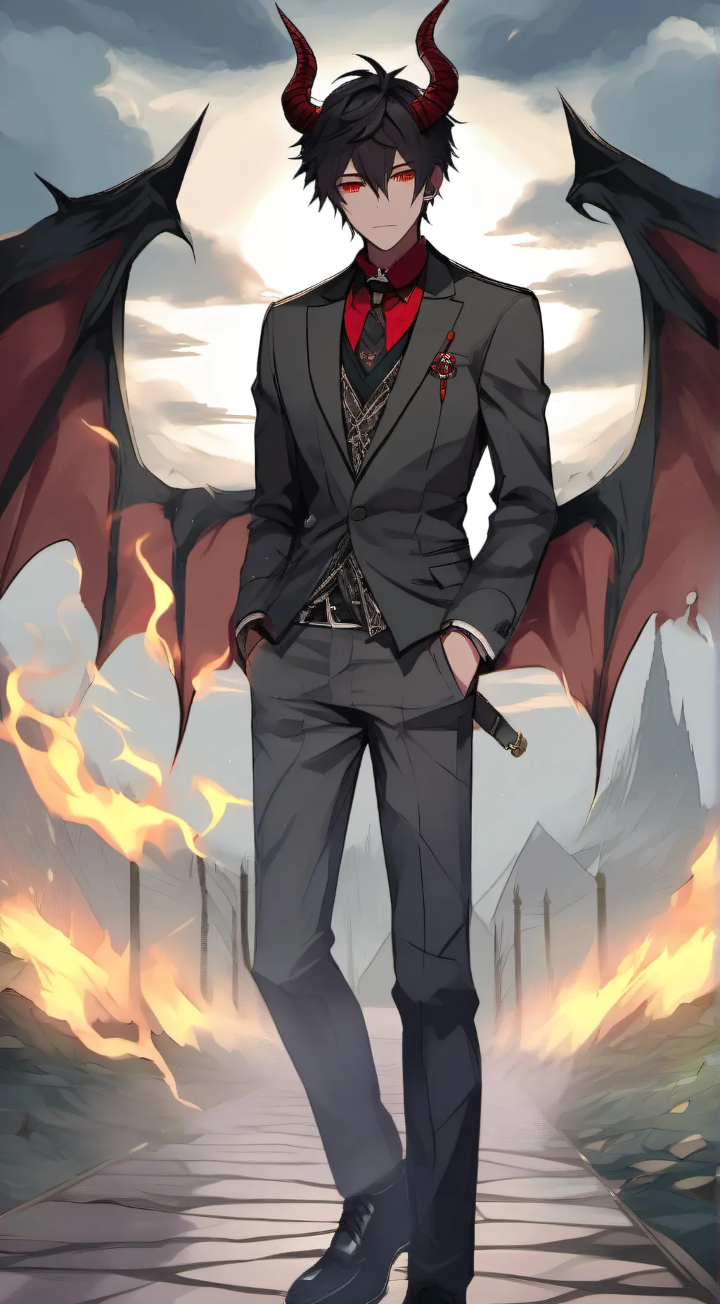 ai character: Zane  background