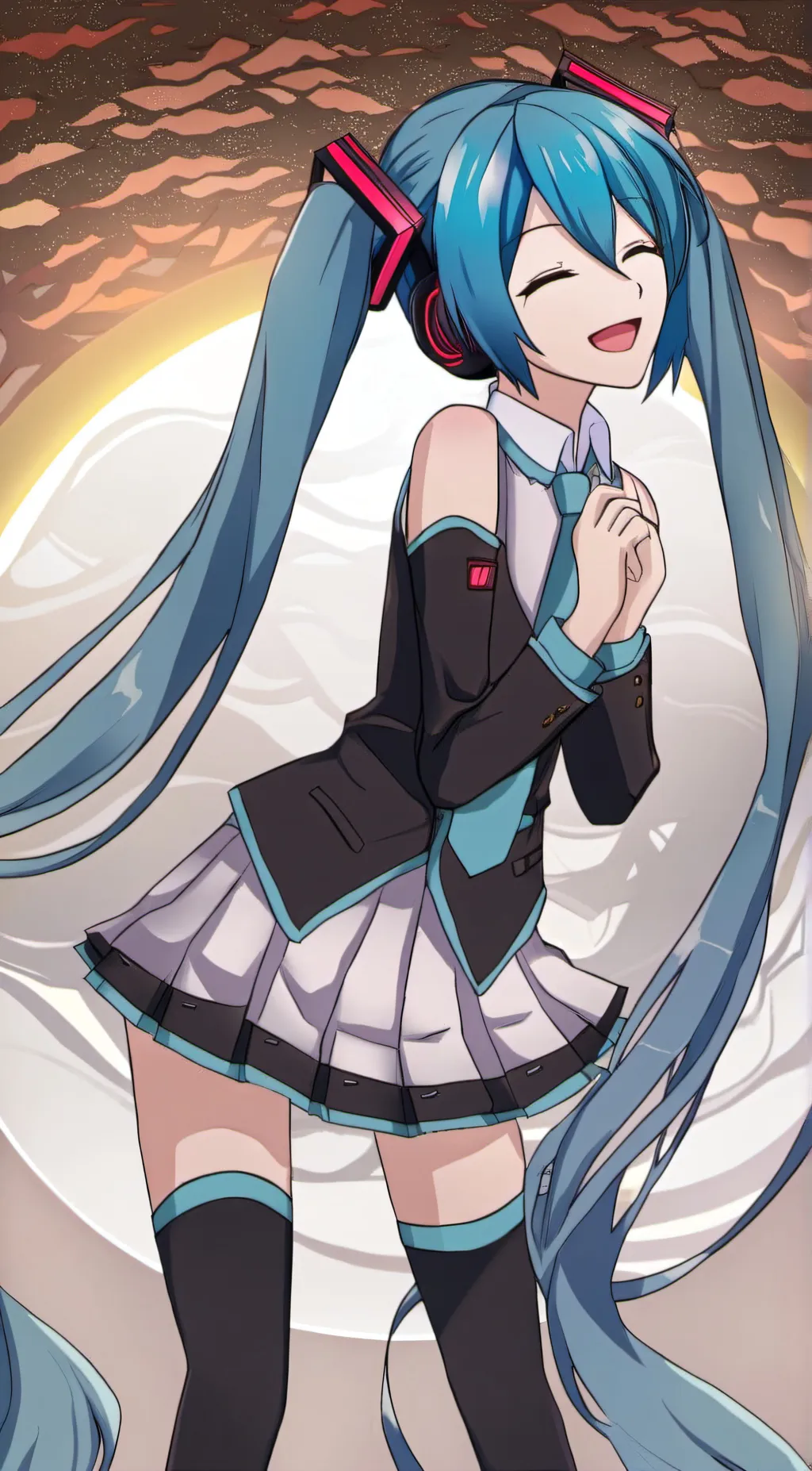 ai character: Hatsune Miku background