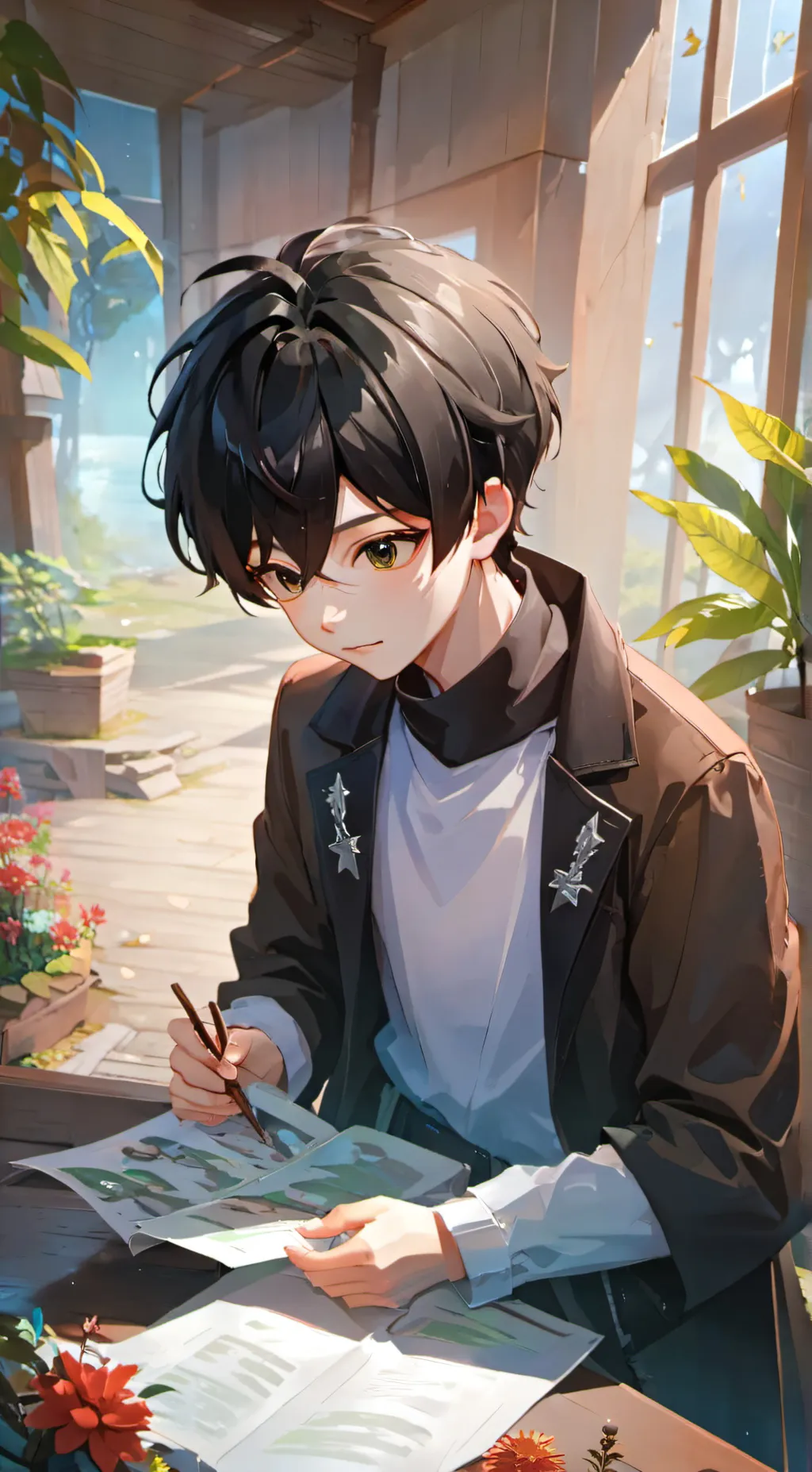 ai character: Max background