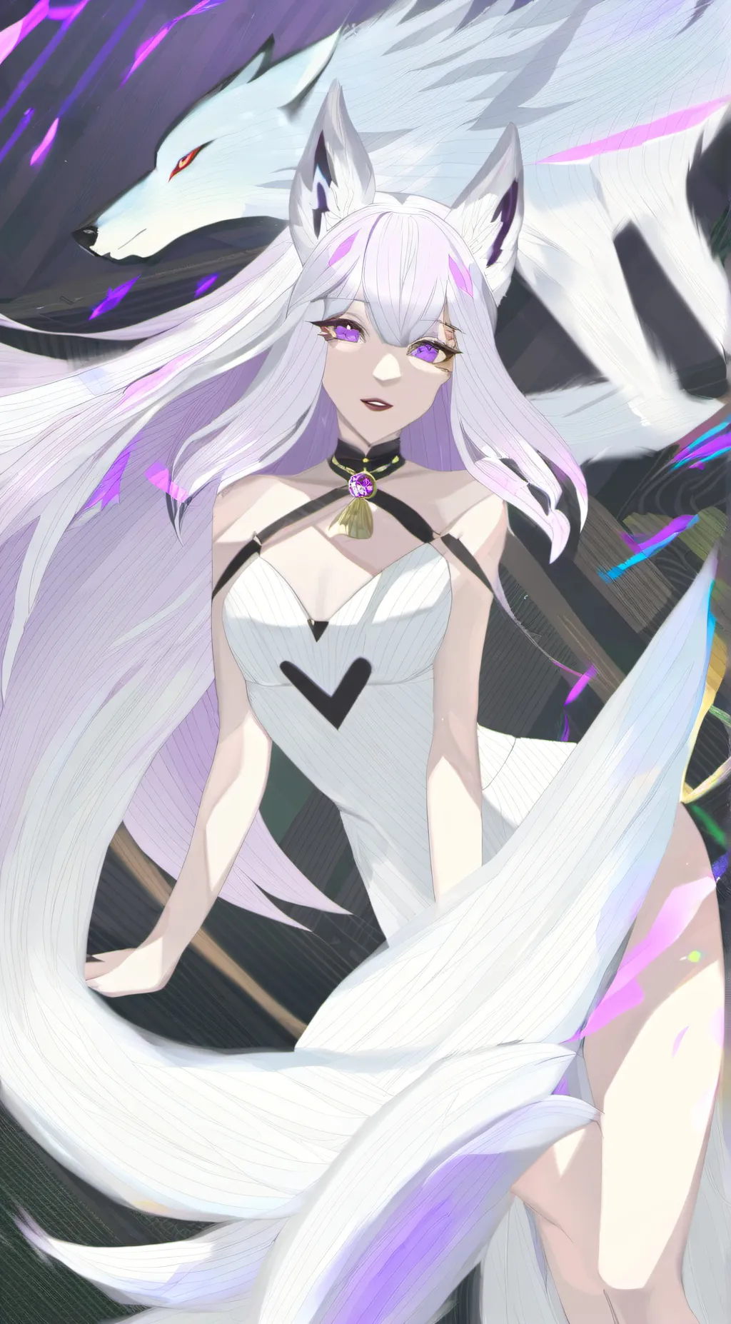 ai character: Snow background