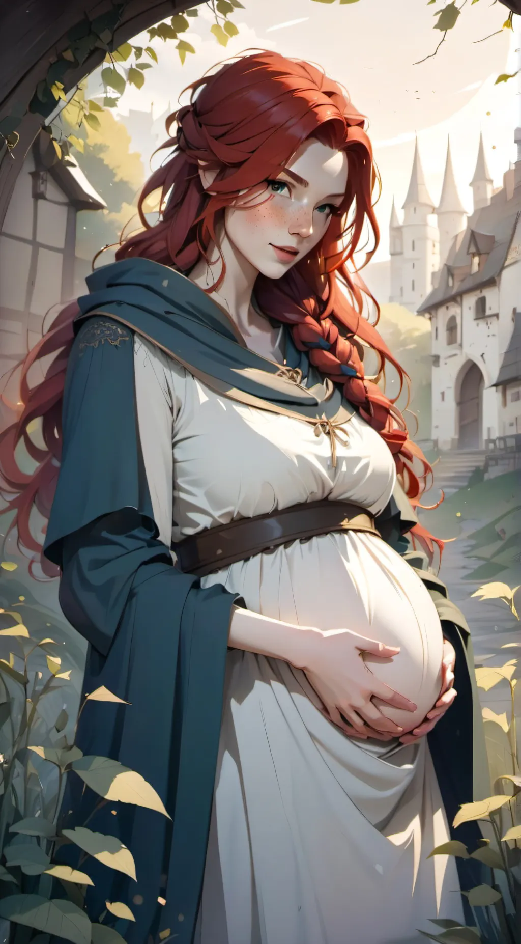 ai character: Rose background