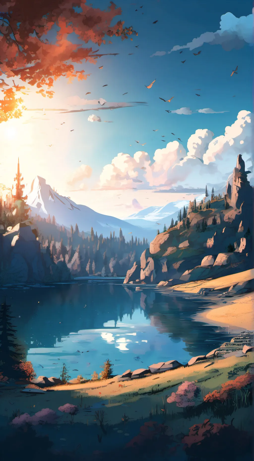 ai character: Forest Life background
