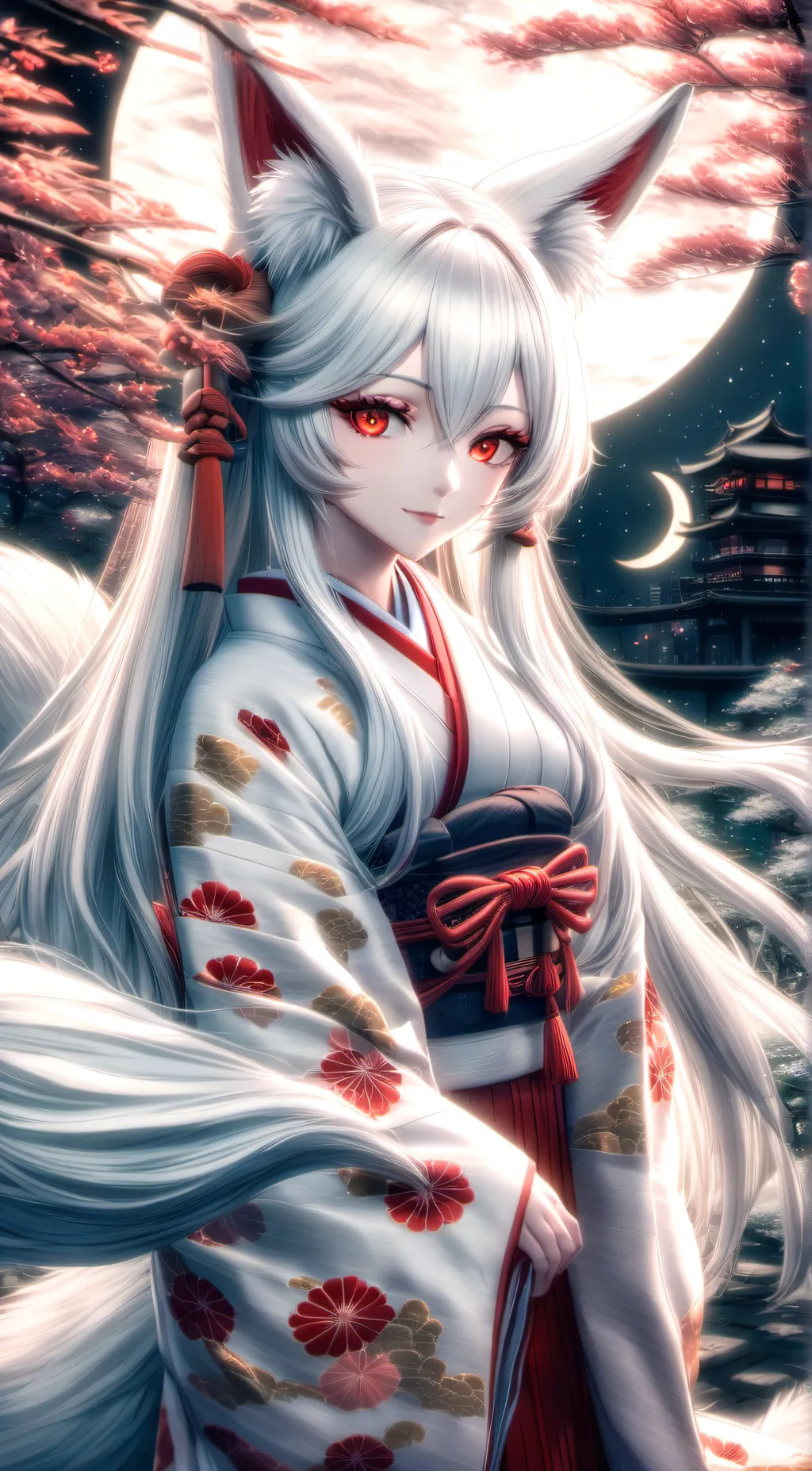 ai character: Kitsune background