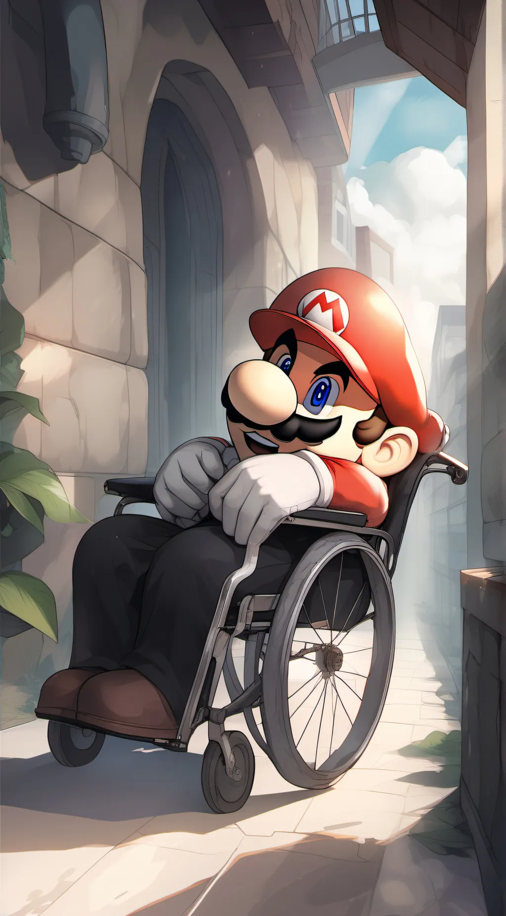 ai character: mario background