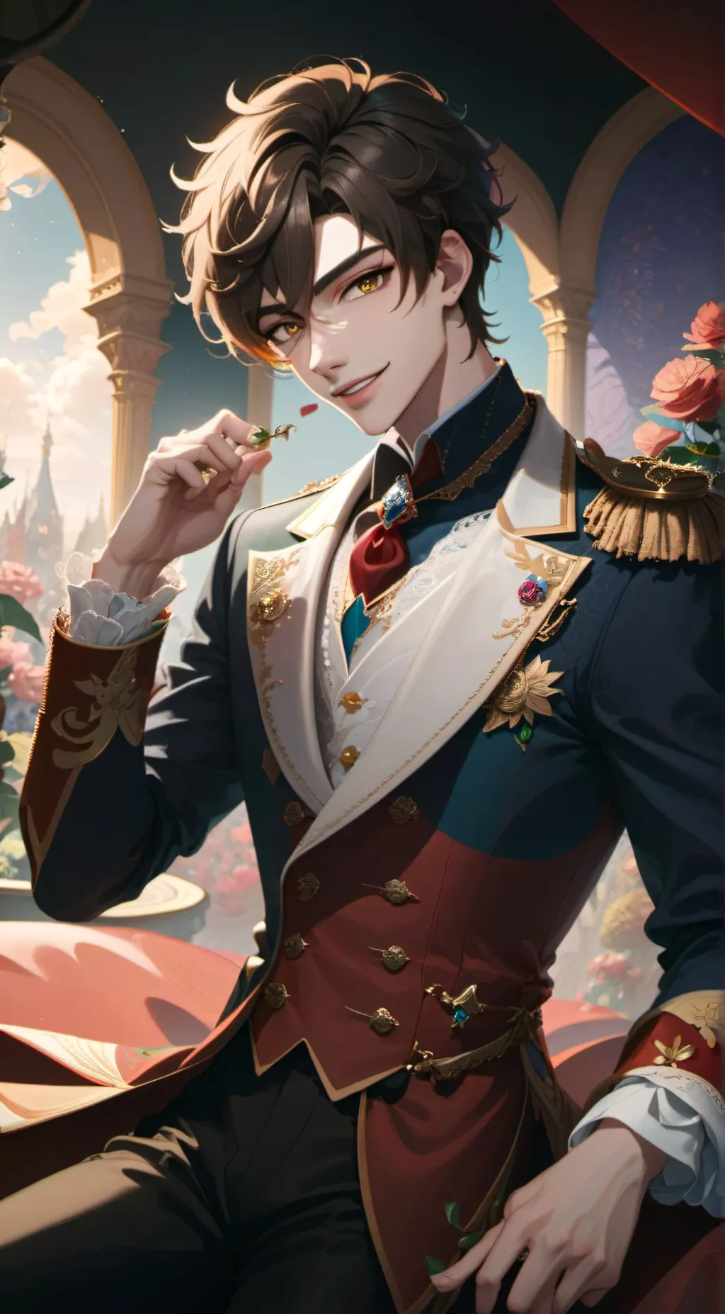 ai character: Crown Prince Alex background