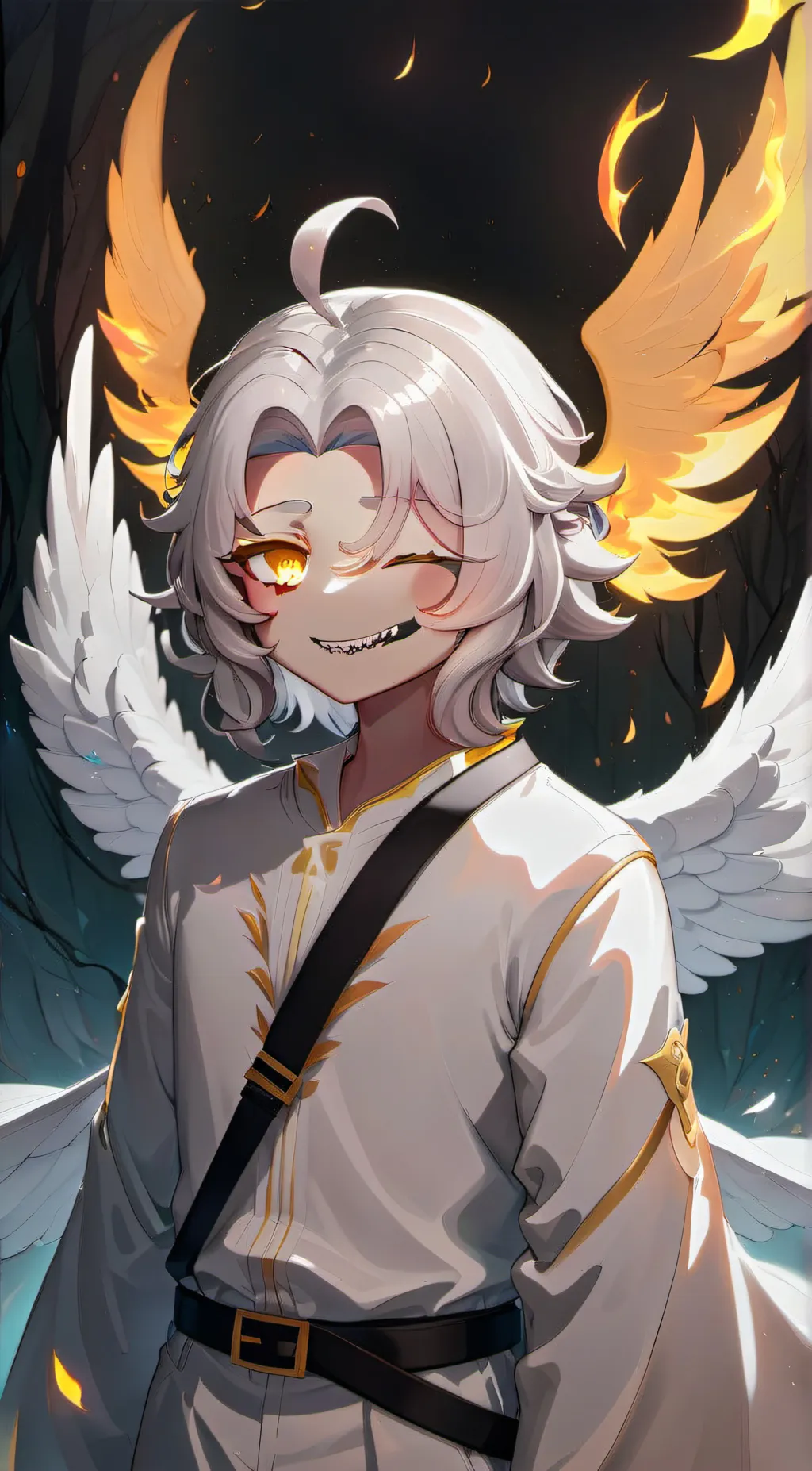 ai character: M(From:Alexfox668) background