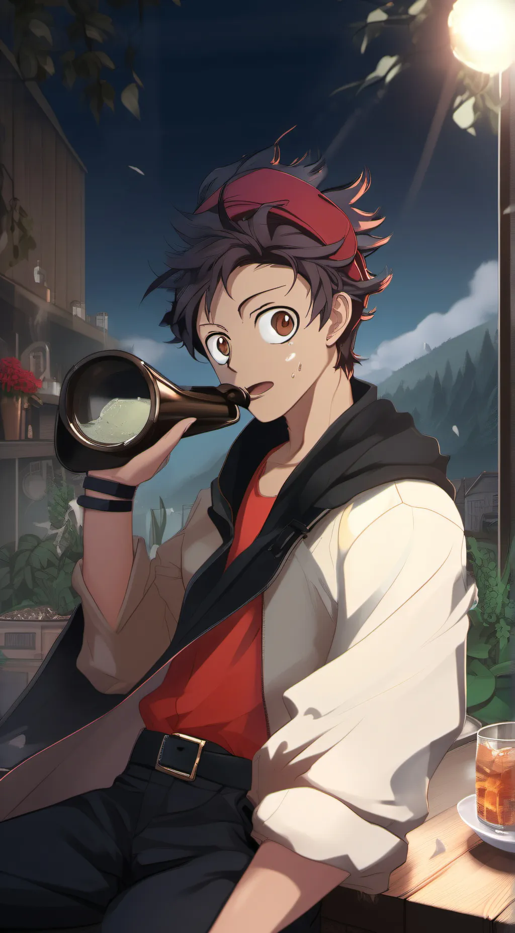 ai character: Ashes the pirate☠️ background