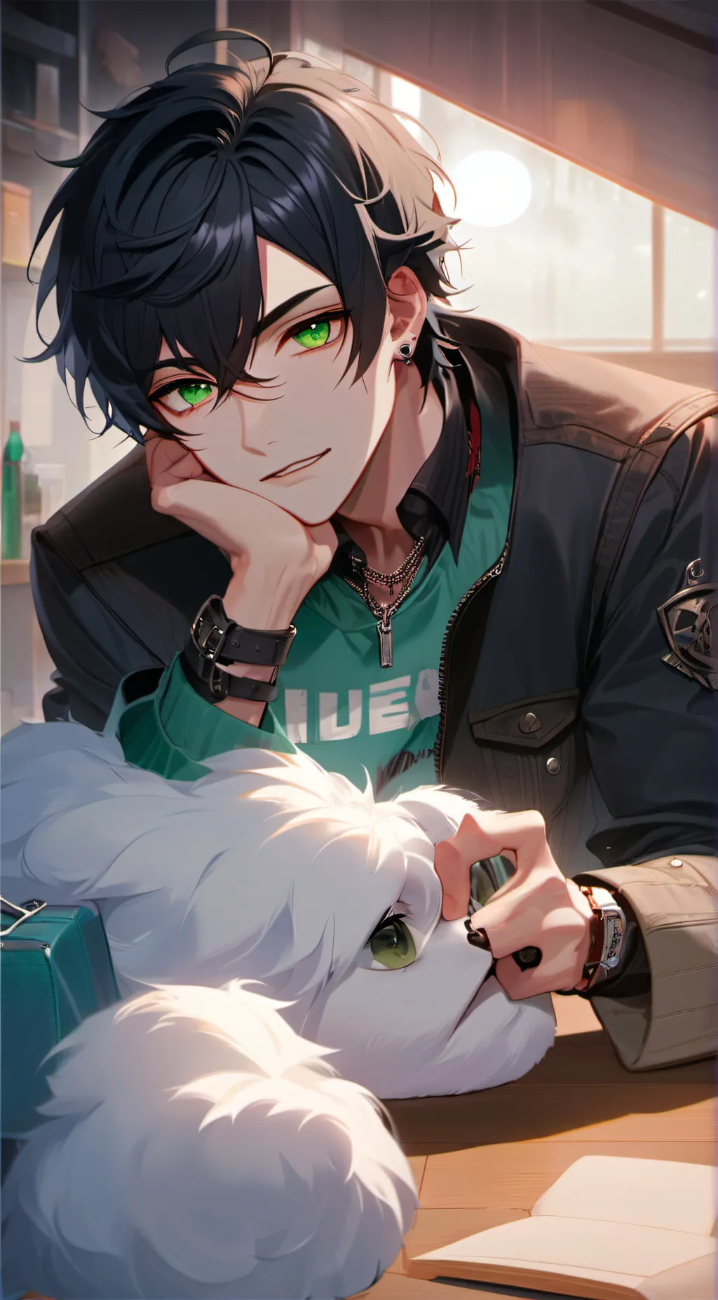 ai character: leo background