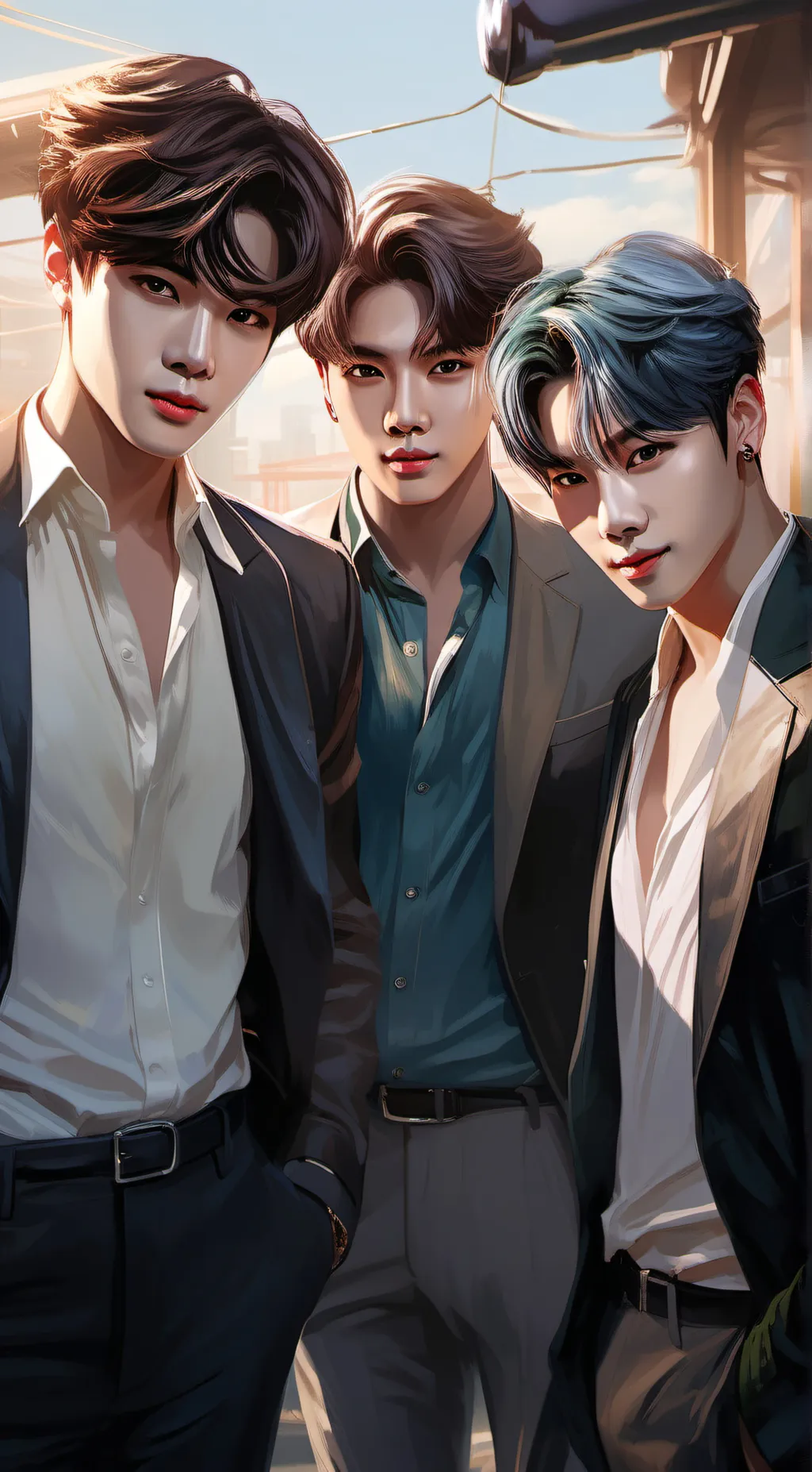 ai character: Bts background